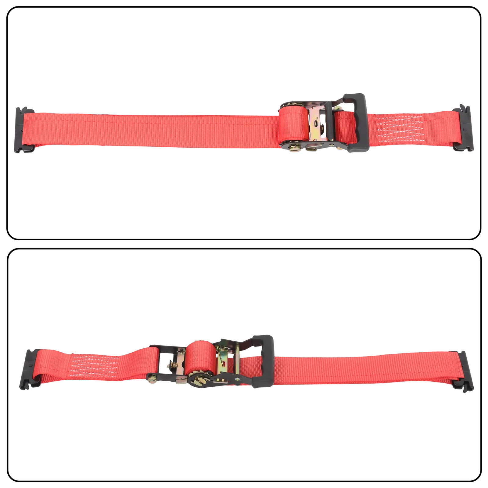 LABLT Secure Cargo E Track Wheel Chock System 6' Ratchet Tie Down Straps For UTV