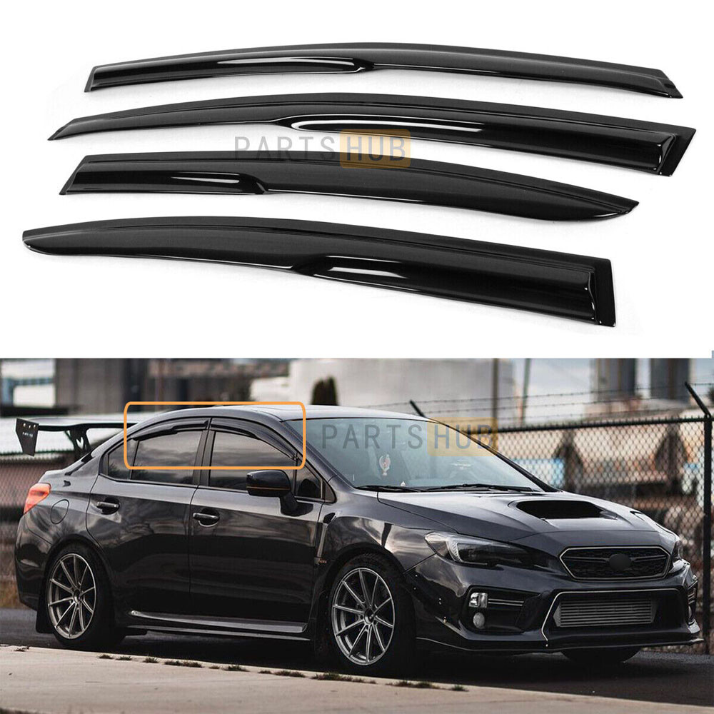 For 2015-2021 Subaru WRX STI JDM Mugen Style Window Visor Vent Sun Out-Channel