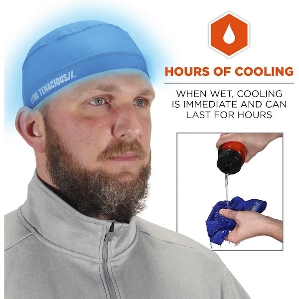 Ergodyne 6632 High Performance Cap, Blue, Universal Size
