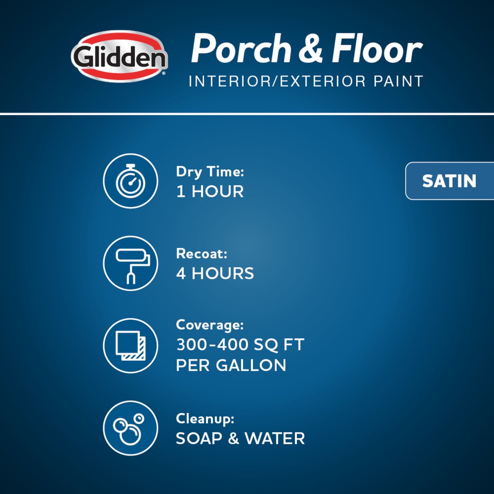 Glidden Glidden Porch and Floor with Cool Surface Technology Satin