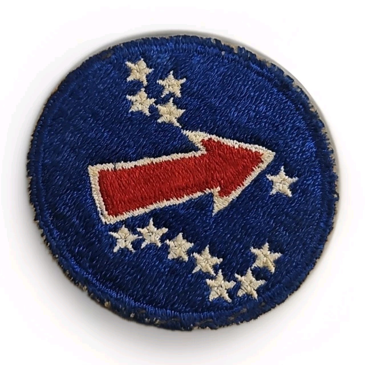 MILITARY PATCH OLD ORIGINAL WW2 ERA US ARMY PACIFIC OCEAN AREA 2.25"D