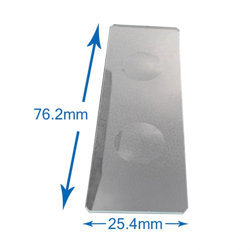 5 pcs Reusable Laboratorial Double Concave Biological Microscope Glass Slides