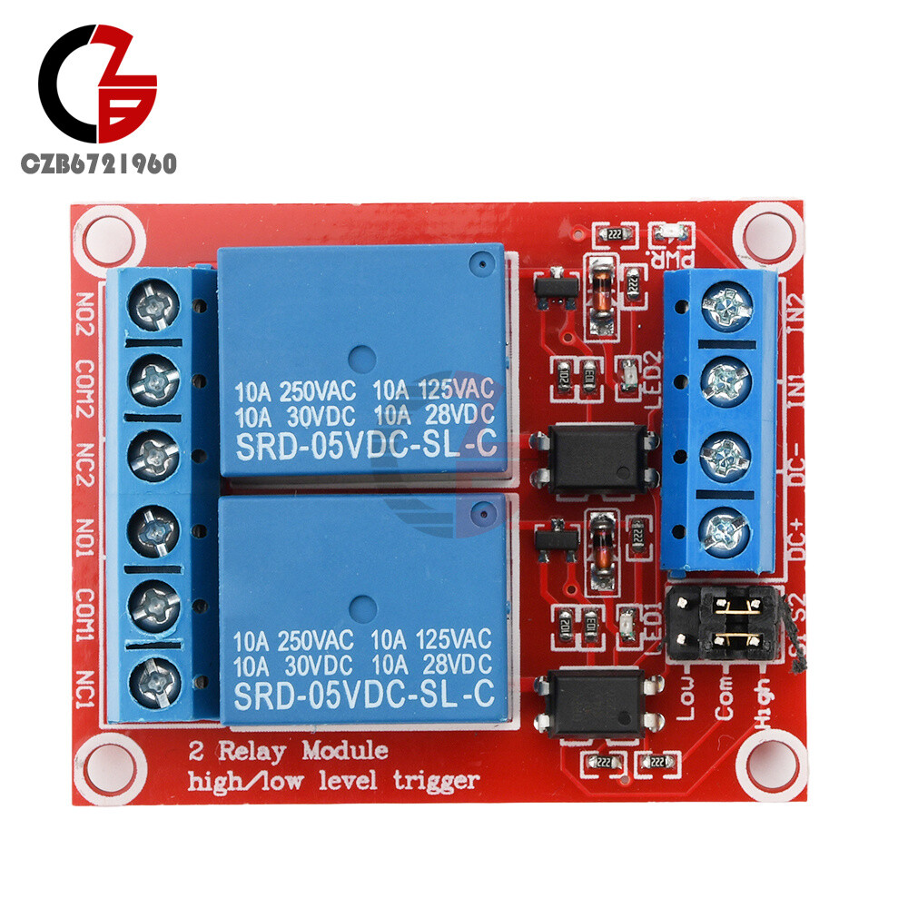 1pcs 1/2/4/8 Channel 5V 12V 24V Relay Module Board High and Low Level Trigger