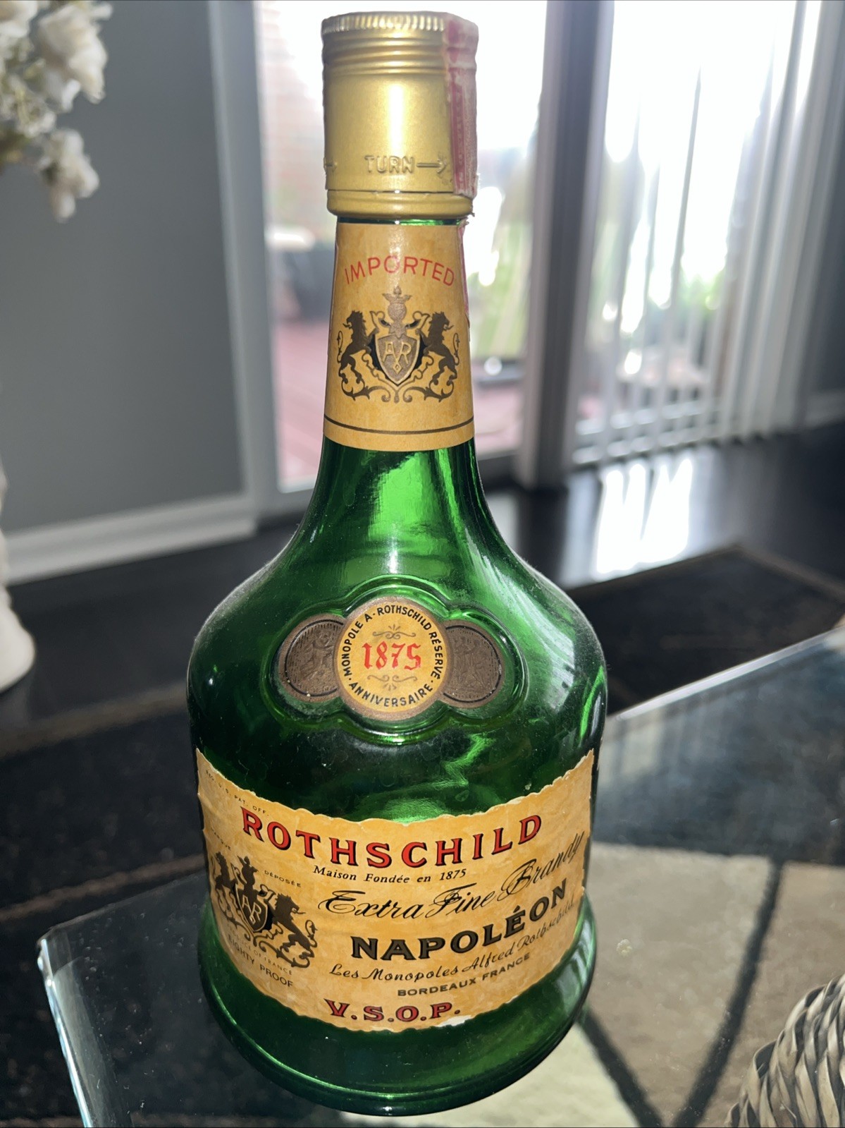 Rothschild Extra Fine Brandy Napoleon V.S.O.P. 1978 Morison Fondee En 1875 Empty