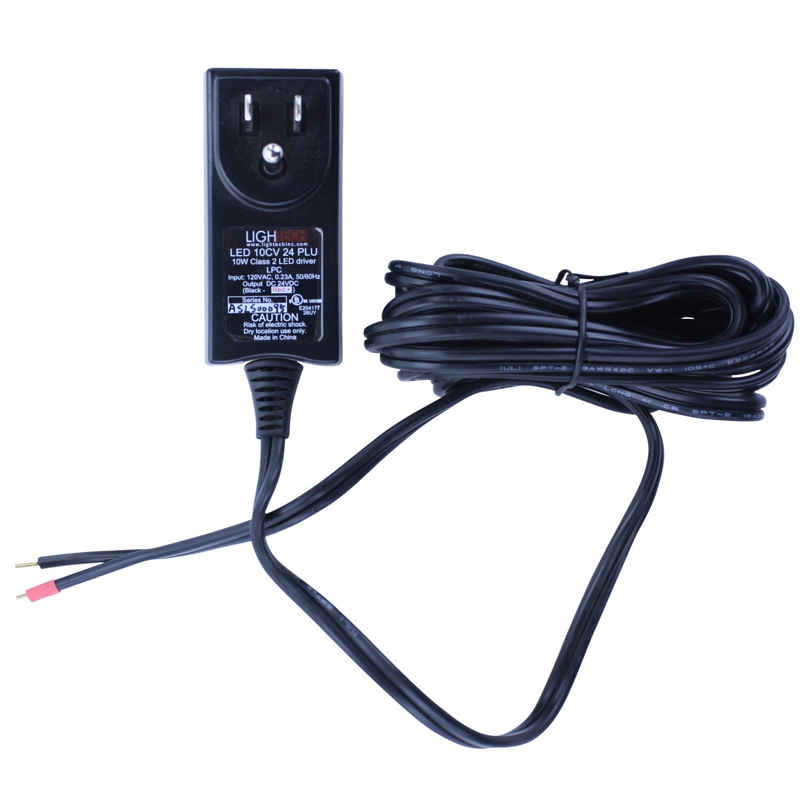 LIGHTECH LED 10CV 24 PLU 120VAC 24VDC 10W PLUG-IN CLASS 2 LED DRIVER