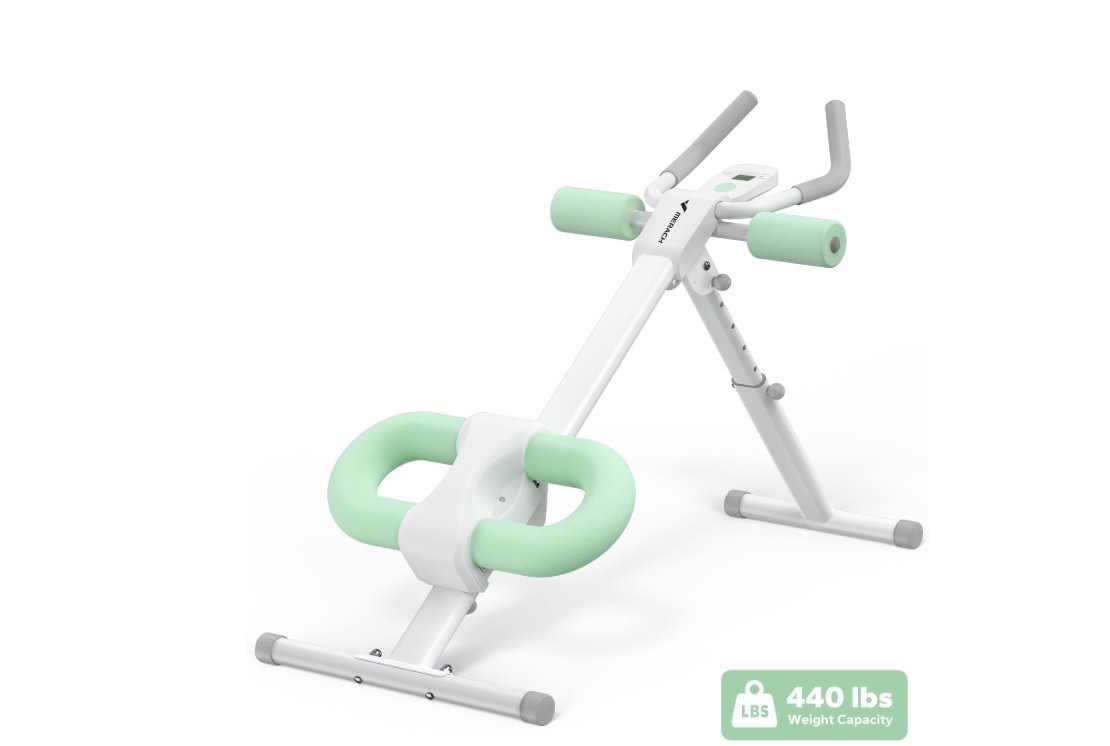 MERACH Adjustable Ab Machine Abdominal Trainers Full Body Workout - GREEN