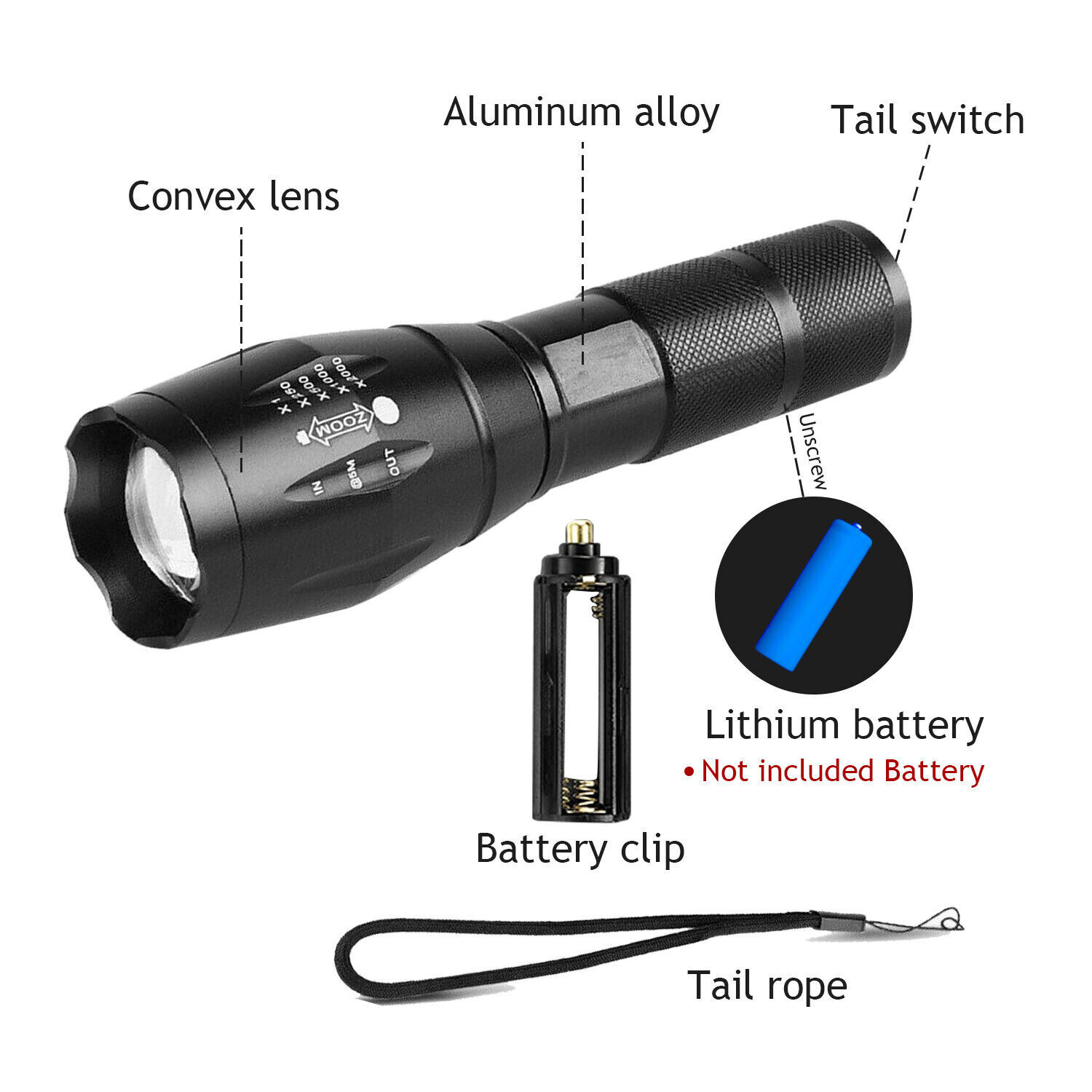 Super Bright 120000lm UV Torch Ultra Violet Flashlight Blacklight Light Lamp LED