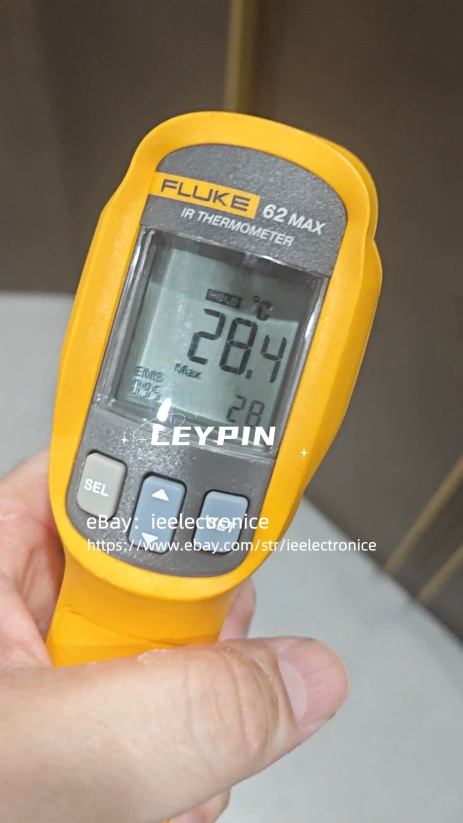 1 pcs Fluke 62Max Infrared Thermometer( no box)//iee