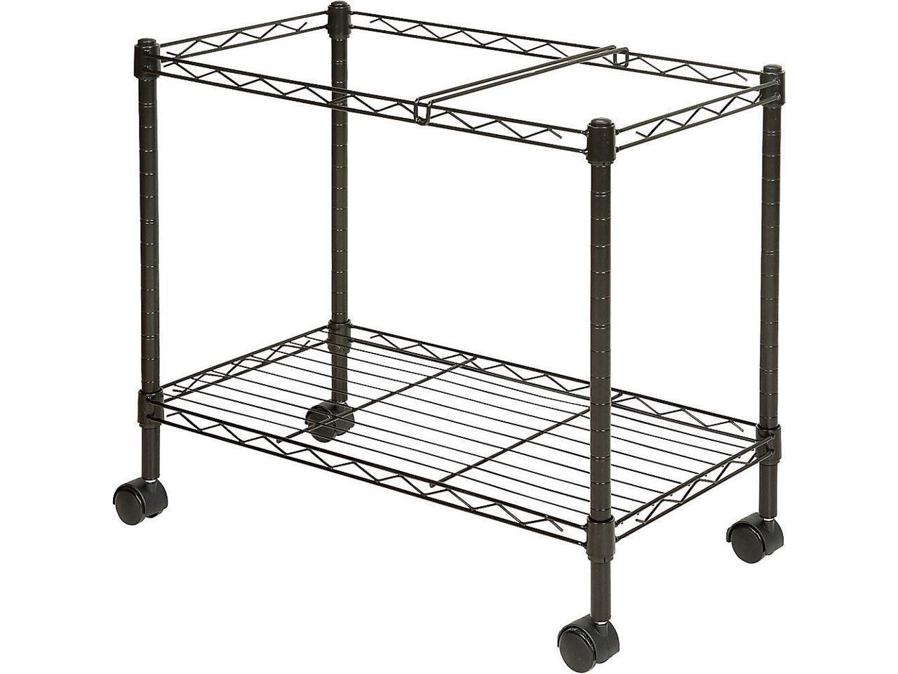 Lorell Mobile File Cart - 4 Casters - Steel - 12.9" Width x 25.8" Depth x 20.5"