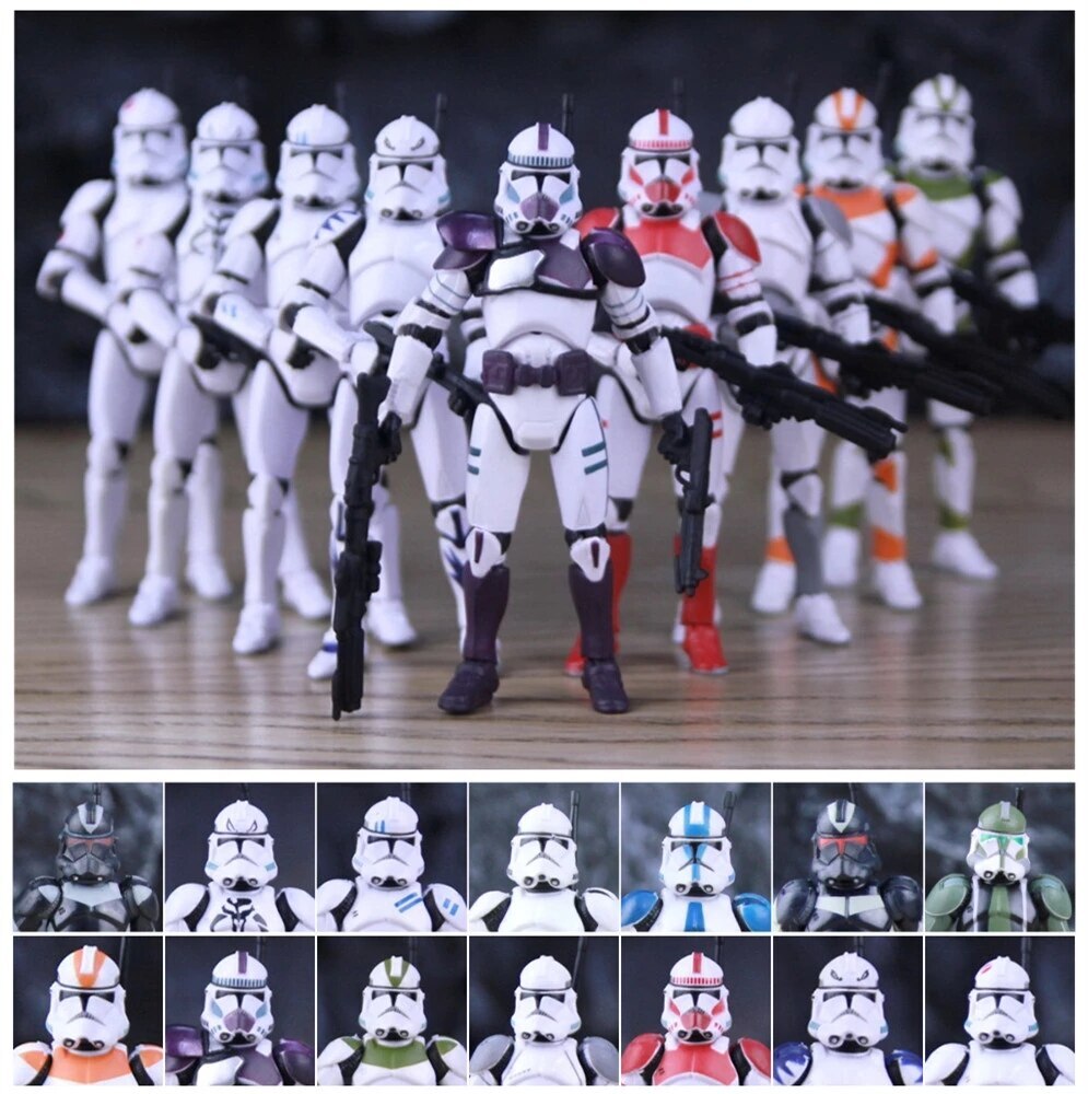 Lot of 5 Star Wars 501st 442nd Utapau Shock Razor BMF Clone Trooper 3.75" Figure