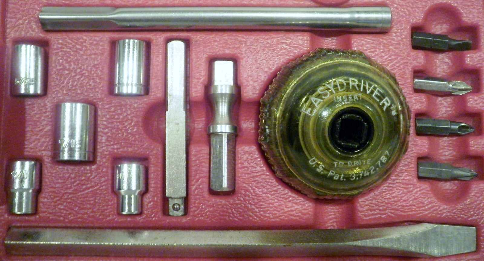 Vintage Creative Tool Easydriver Ratchet Power Ball Tool System with Case