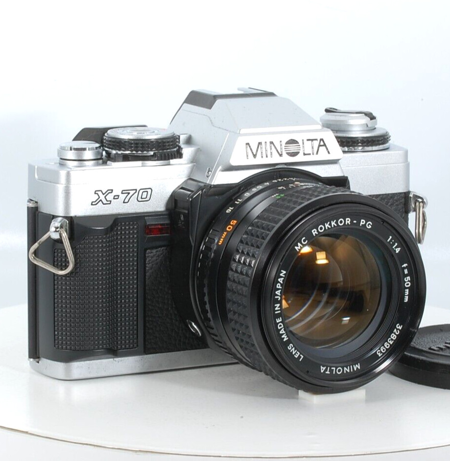 DDP Minolta X-70 Film SLR MC Rokkor MC 50mm F1.4 [Near Mint Meter  Works] JAPAN*