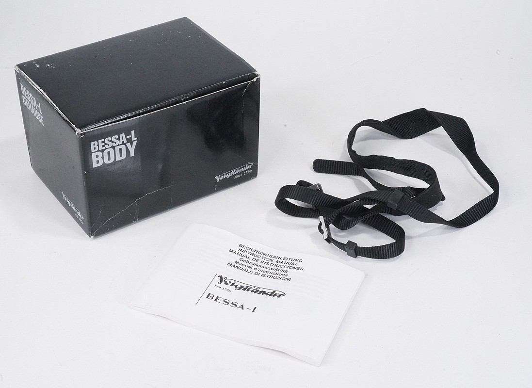 VOIGTLANDER BOX FOR BESSA L, INSTRUCTION BOOK AND STRAP/227095