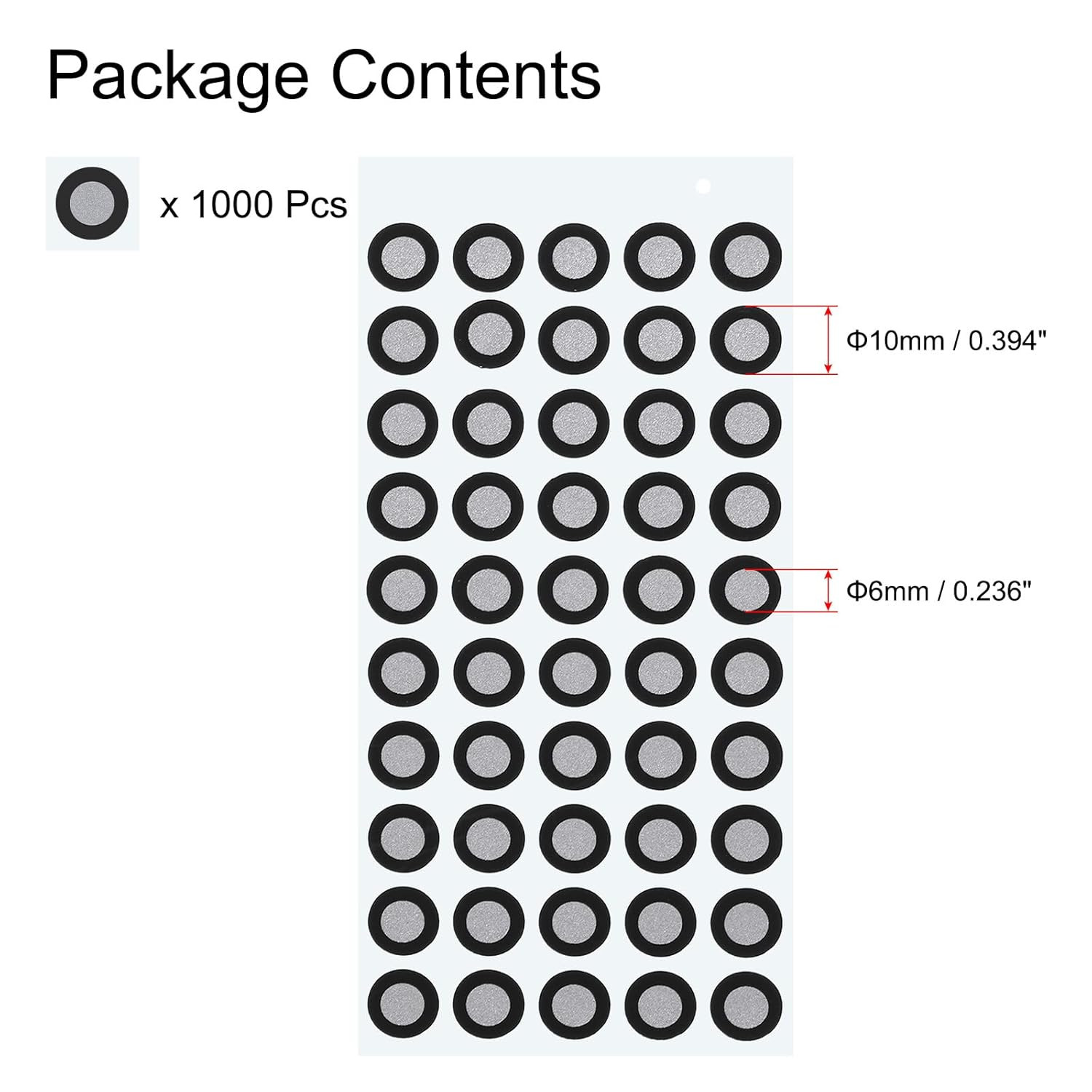 Uxcell 1000Pcs 3D Scanner Markers 6Mm for 3D Scanner, 3D Tracking Dots Reference
