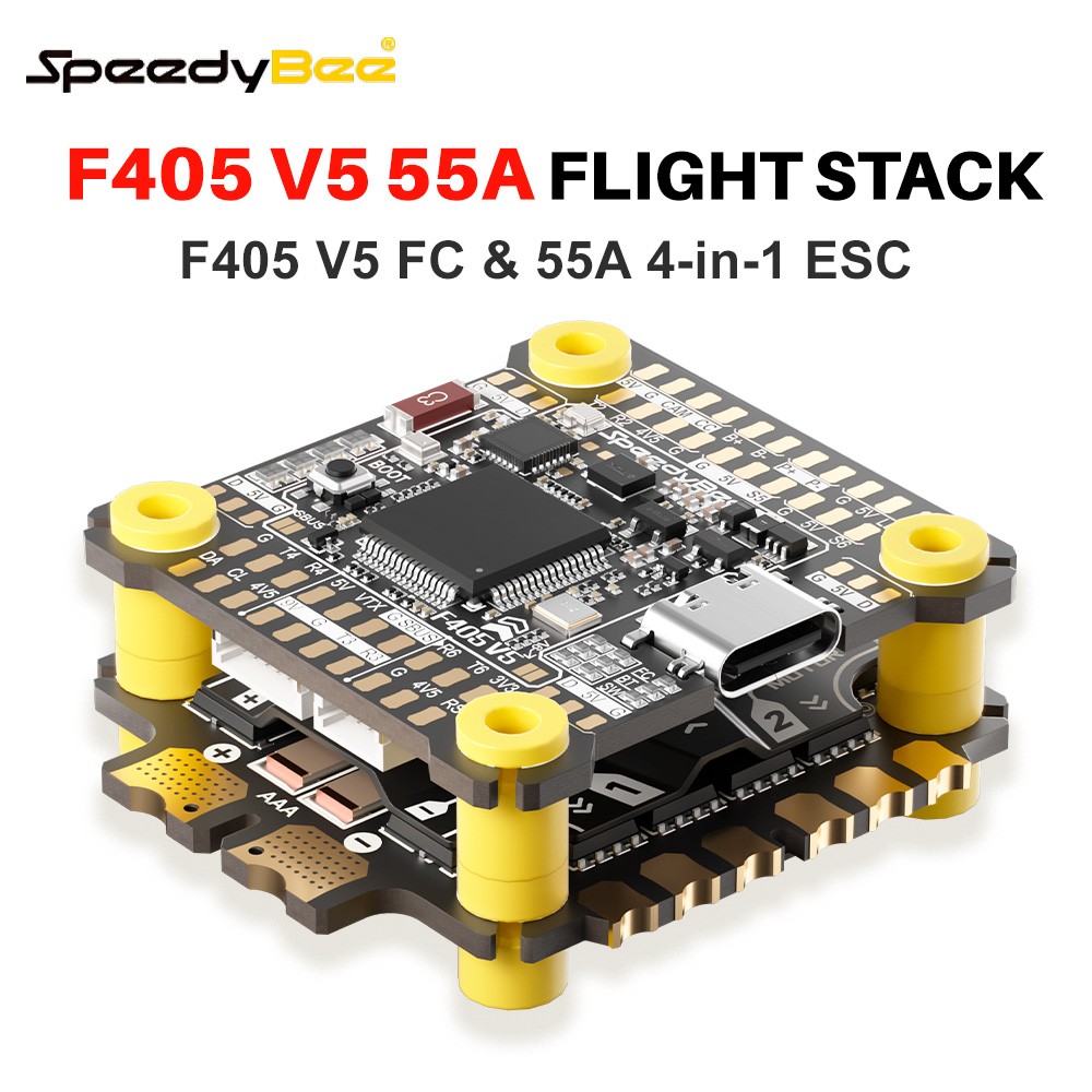 SpeedyBee F405 V5 Stack F405 V5 FC 32-Bit 55A 4in1 ESC for RC Racing Quadcopter