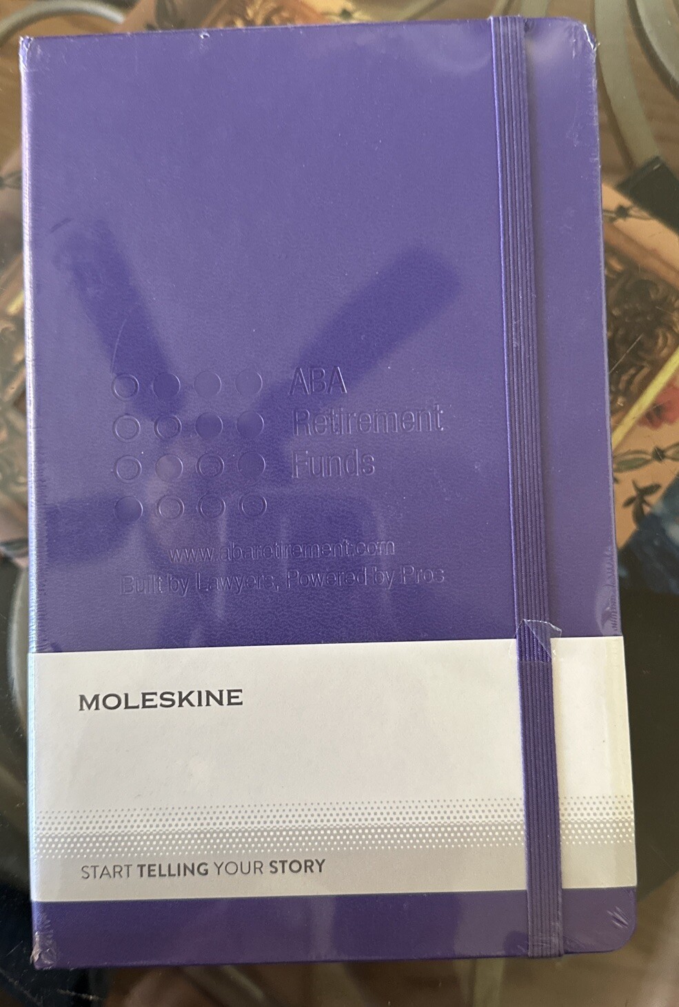 ABA Retirement Funds MOLESKINE START TELLING YOUR STORY Lined Pages Elastic Band