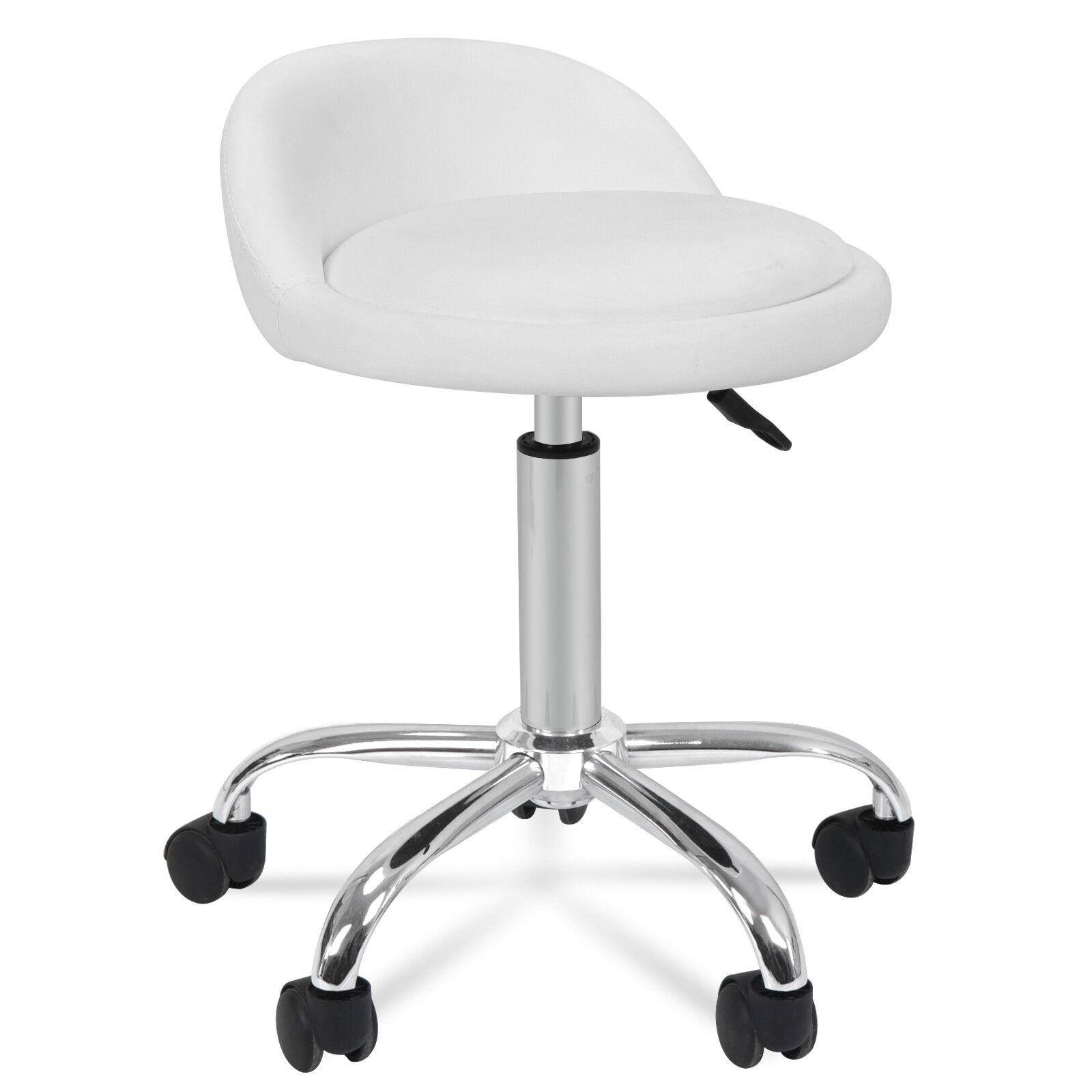 2X Adjustable Height Hydraulic Rolling Swivel Stool Spa Salon Chair w/Back Rest