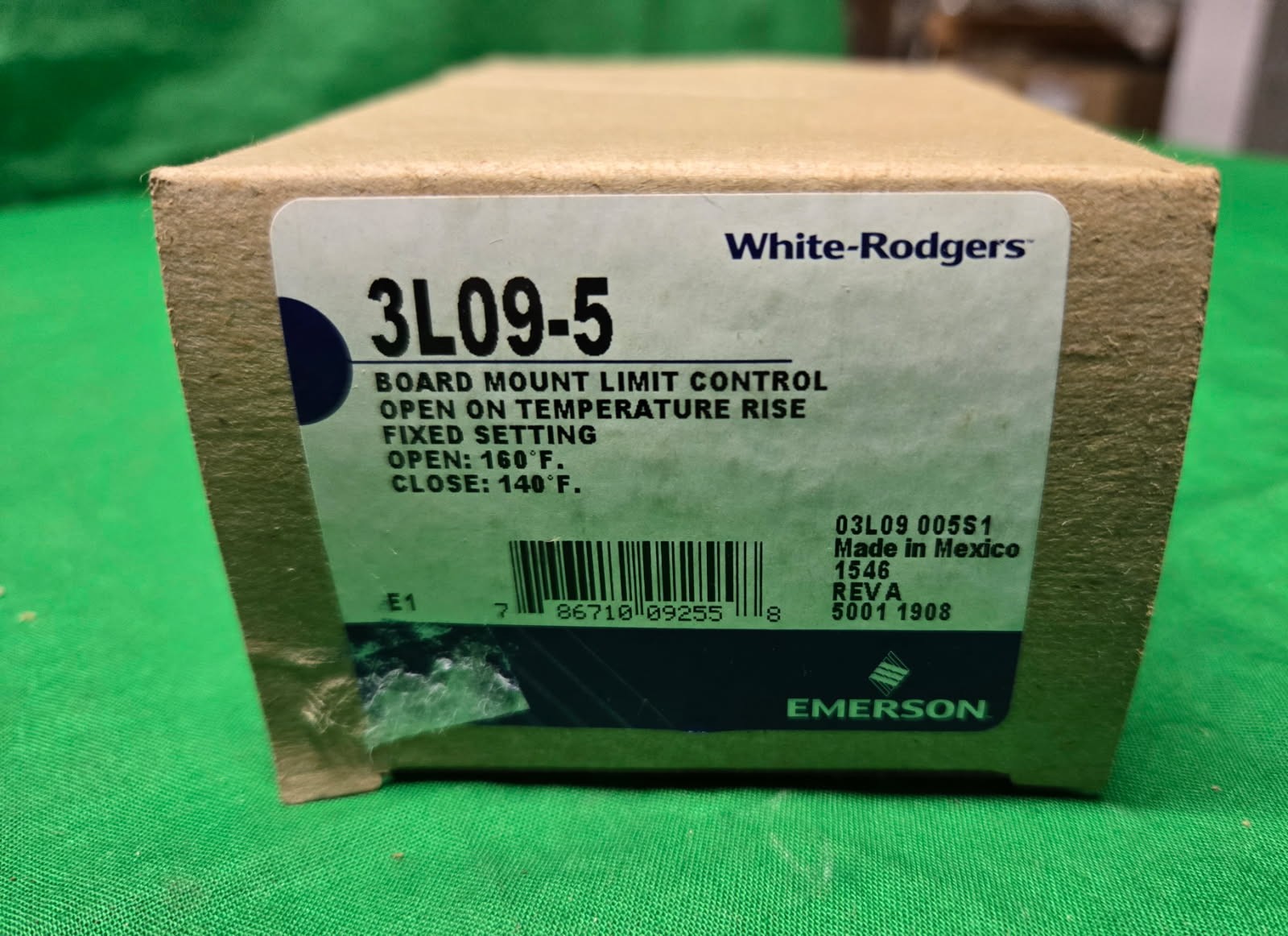 White Rodgers 3L09-5 Board Mount Limit Control Switch