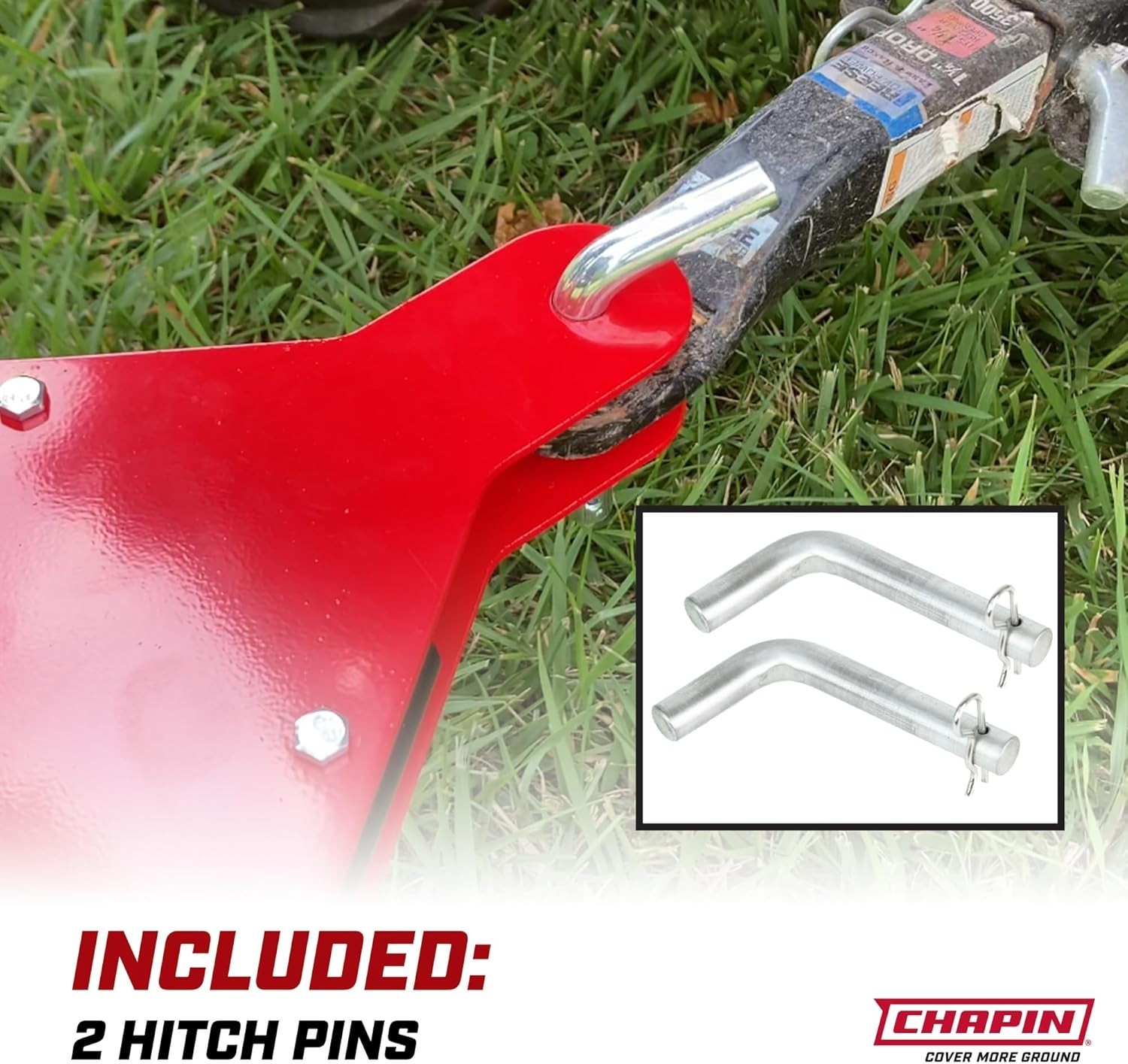 8622B Tow & Pull Behind Broadcast Spreader, 150lbs Capacity, Auto‑Stop Dual Impe