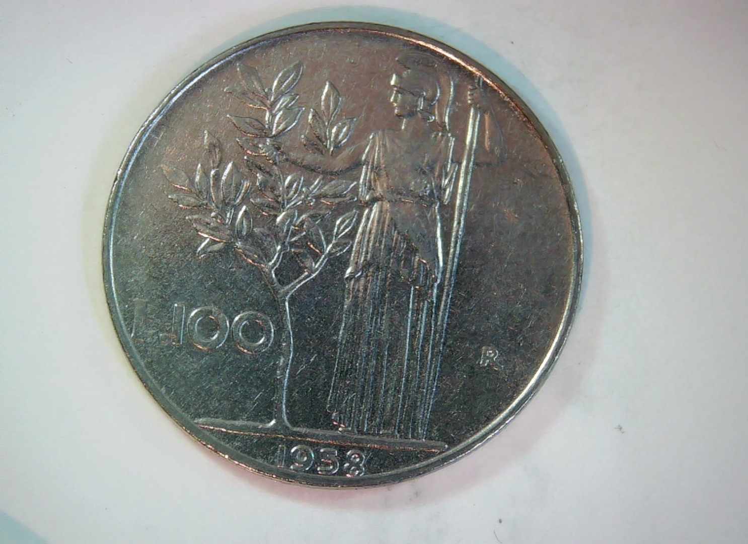 Italy 1958 100 Lire Minerva (Repubblica Italiana) 100 Lire Coin