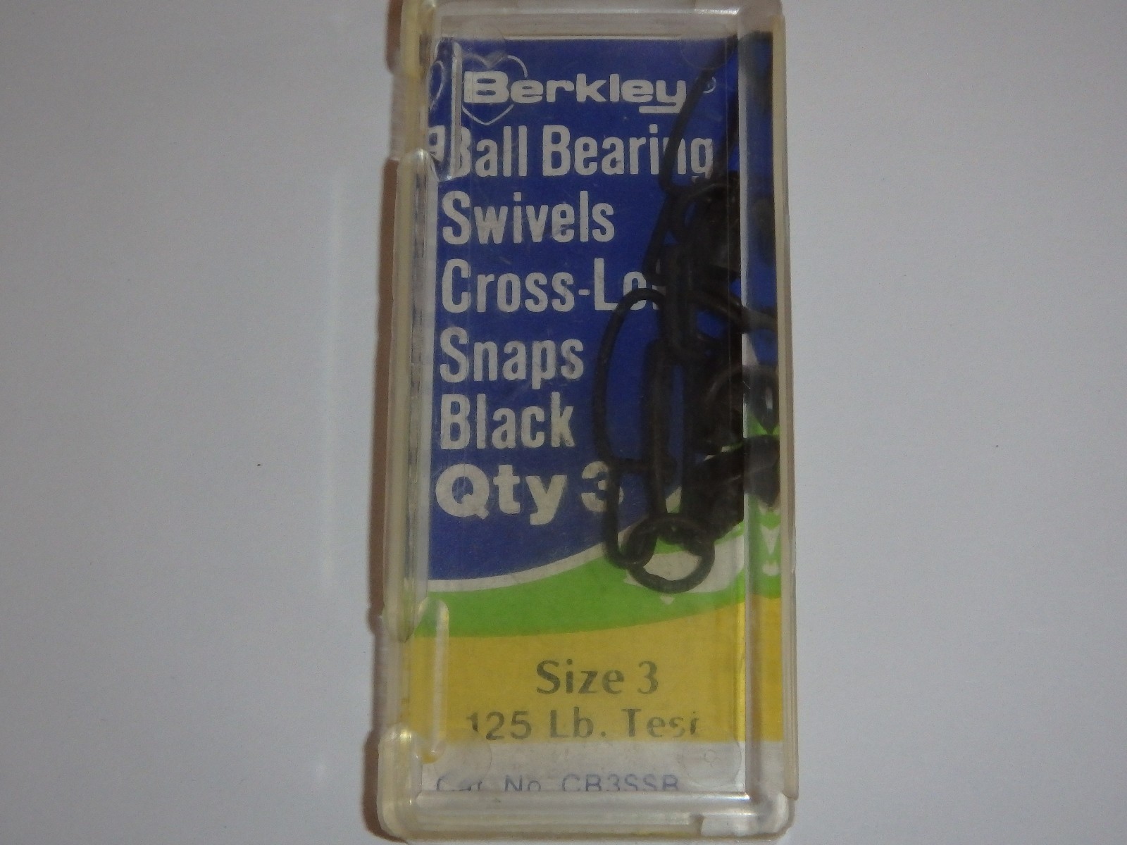 Berkley Ball-Bearing Swivel Old Stock Heavy Duty Swivels Size 3 3 pcs 125lb test