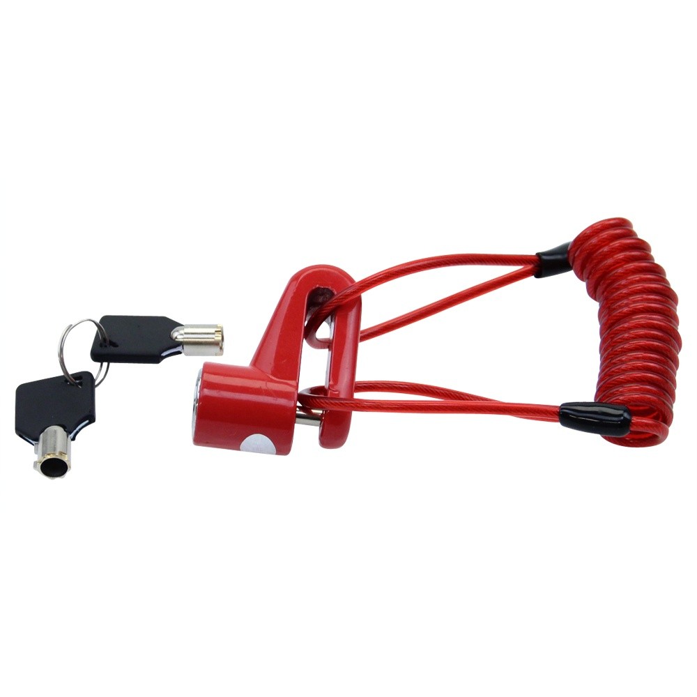 Brake Disc Lock + Reminder Cable Solid Steel "Disc Lock" for Suzuki