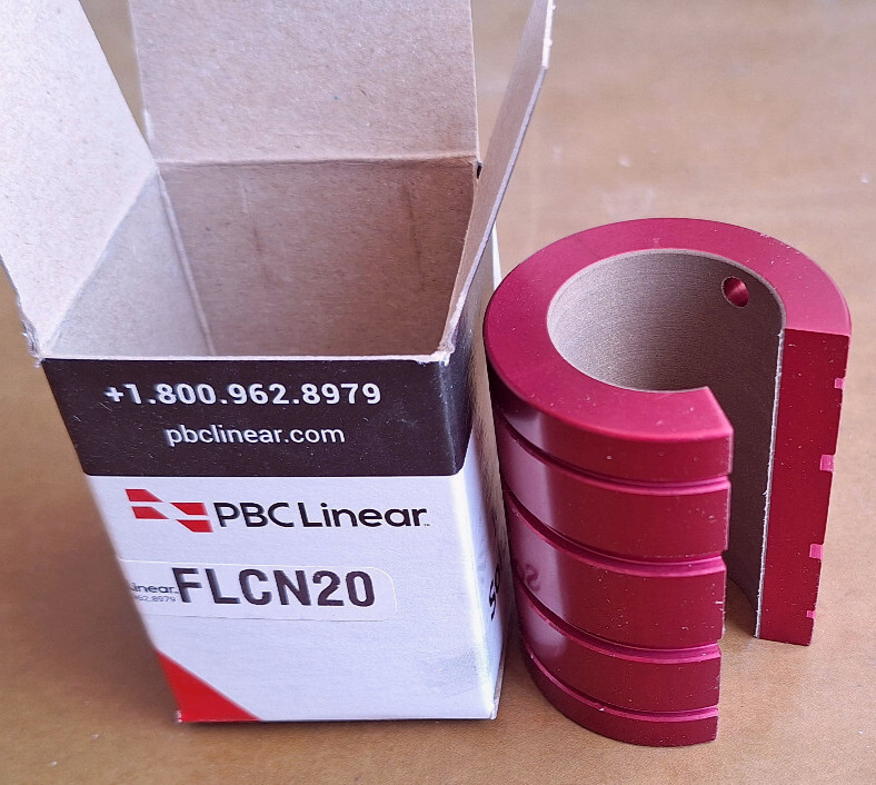 Linear Bearing, Plain, Open, Compensated, 1.25 ID, PBC Linear (FLCN20)