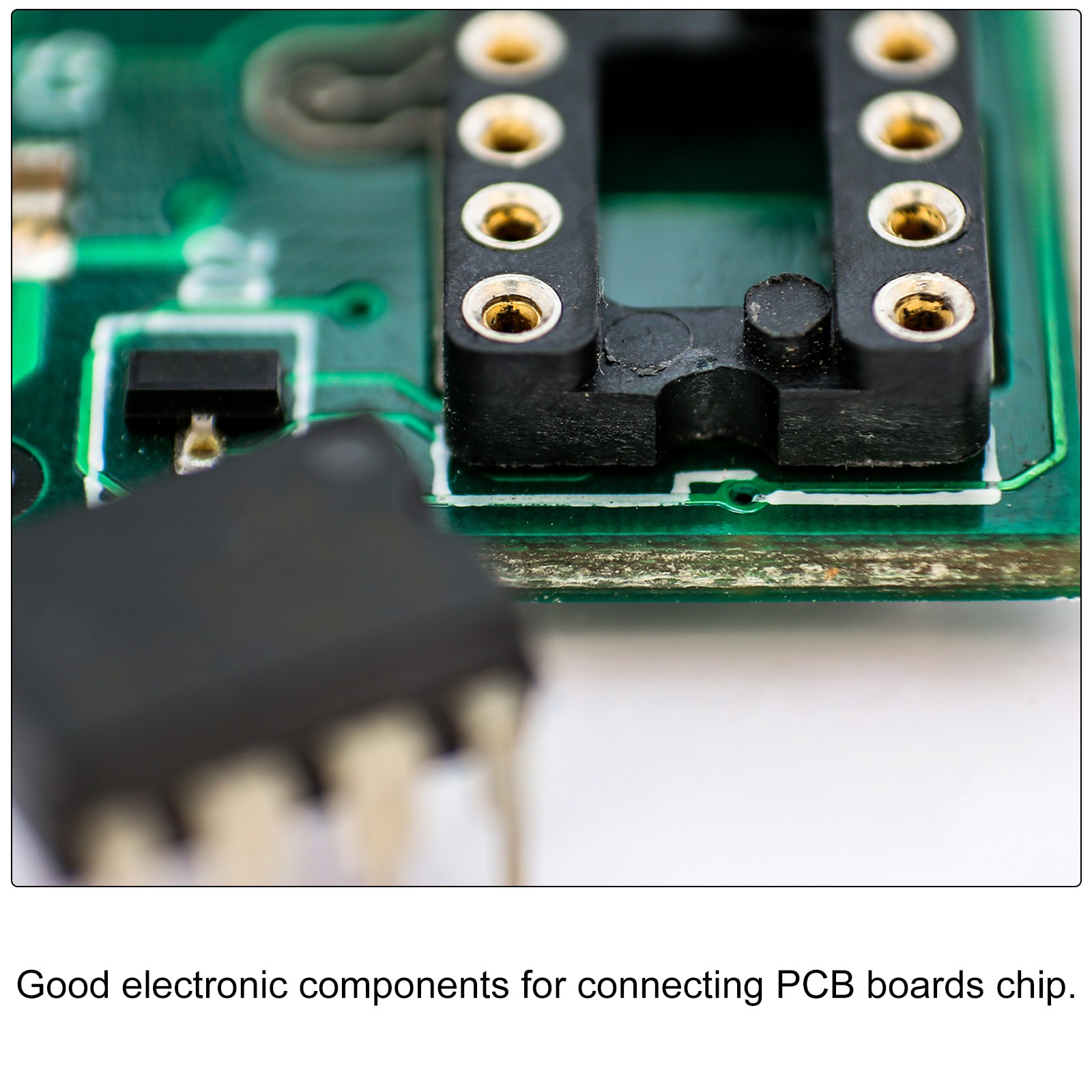 6 Pack DIP IC Chip Socket Adapter Round Pin 24P 2.54mm Pitch IC Socket