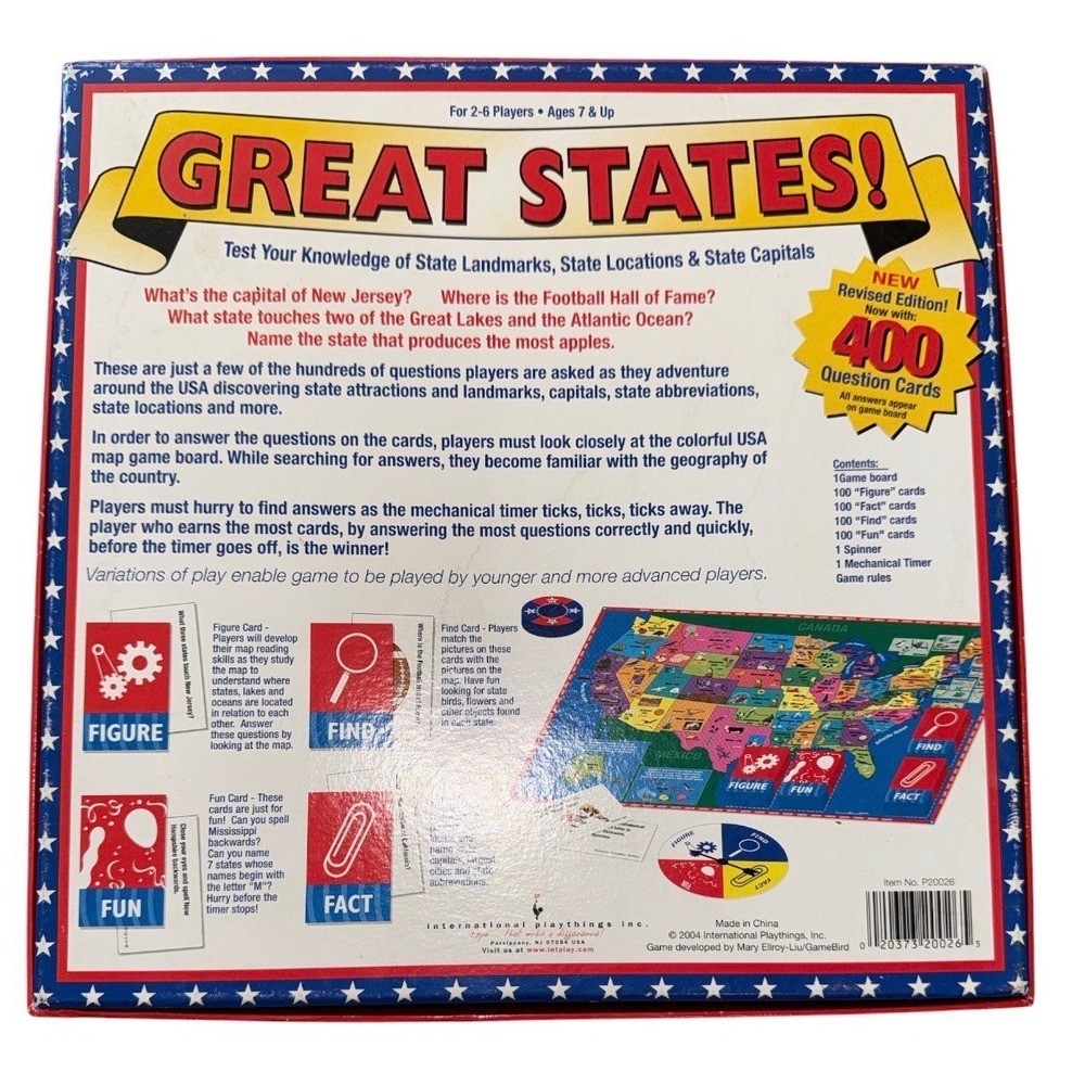 Great States board game Revised Edition complete set
