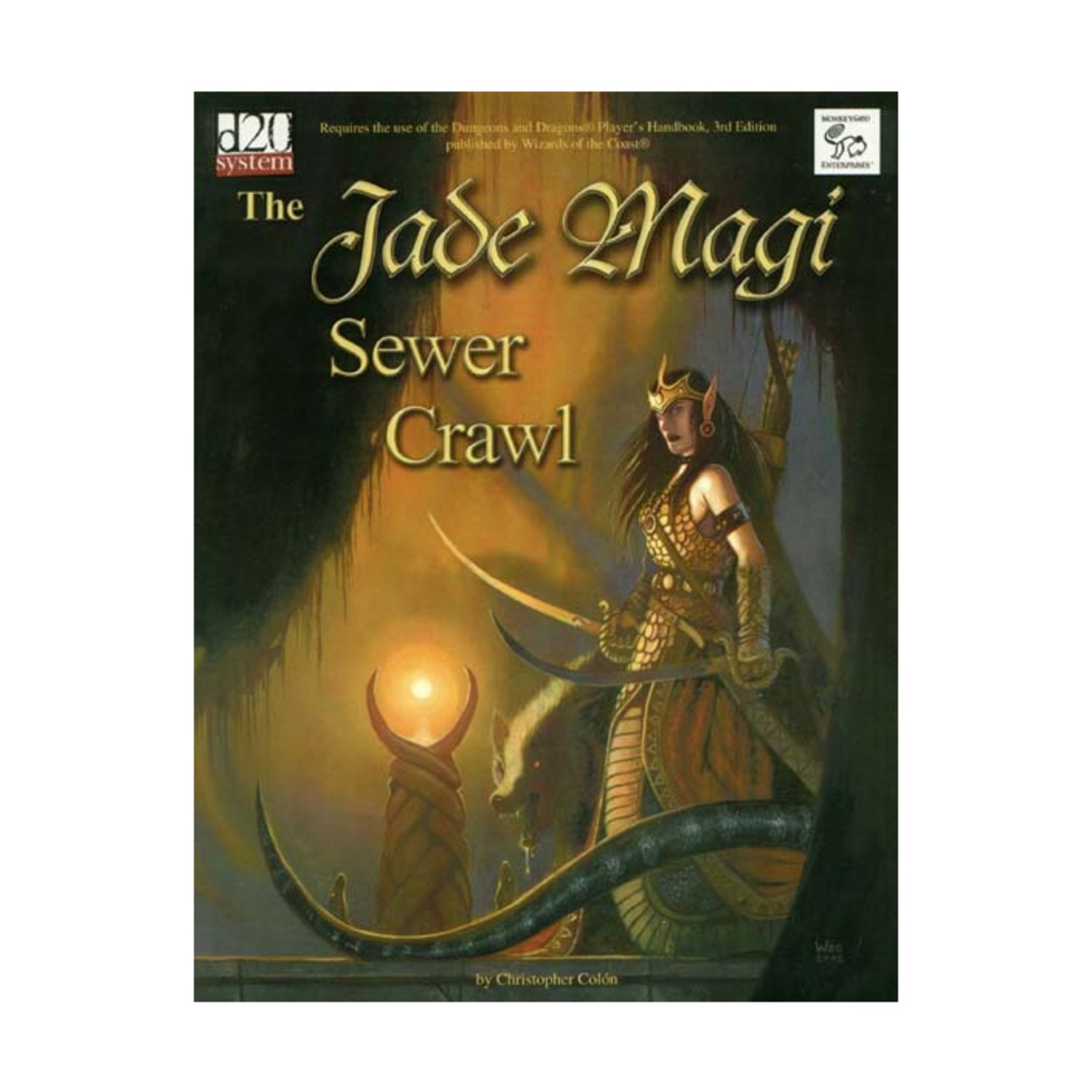 Monkey God d20 RPG Jade Magi Sewer Crawl VG+
