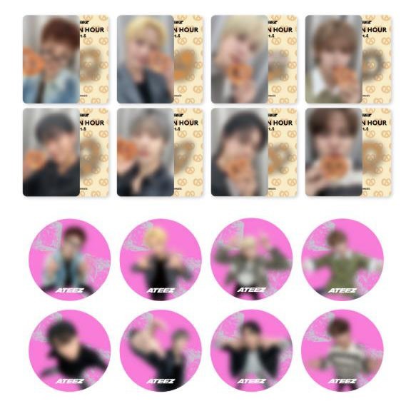 ATEEZ GOLDEN HOUR : Part.5 BAD CAFE EVENT COASTER PHOTOCARD PHOTO CARD ONLY