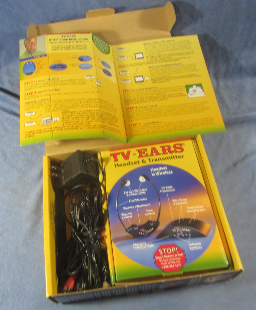 TV Ears and Accessories - Needs Battery, Untested As-Is