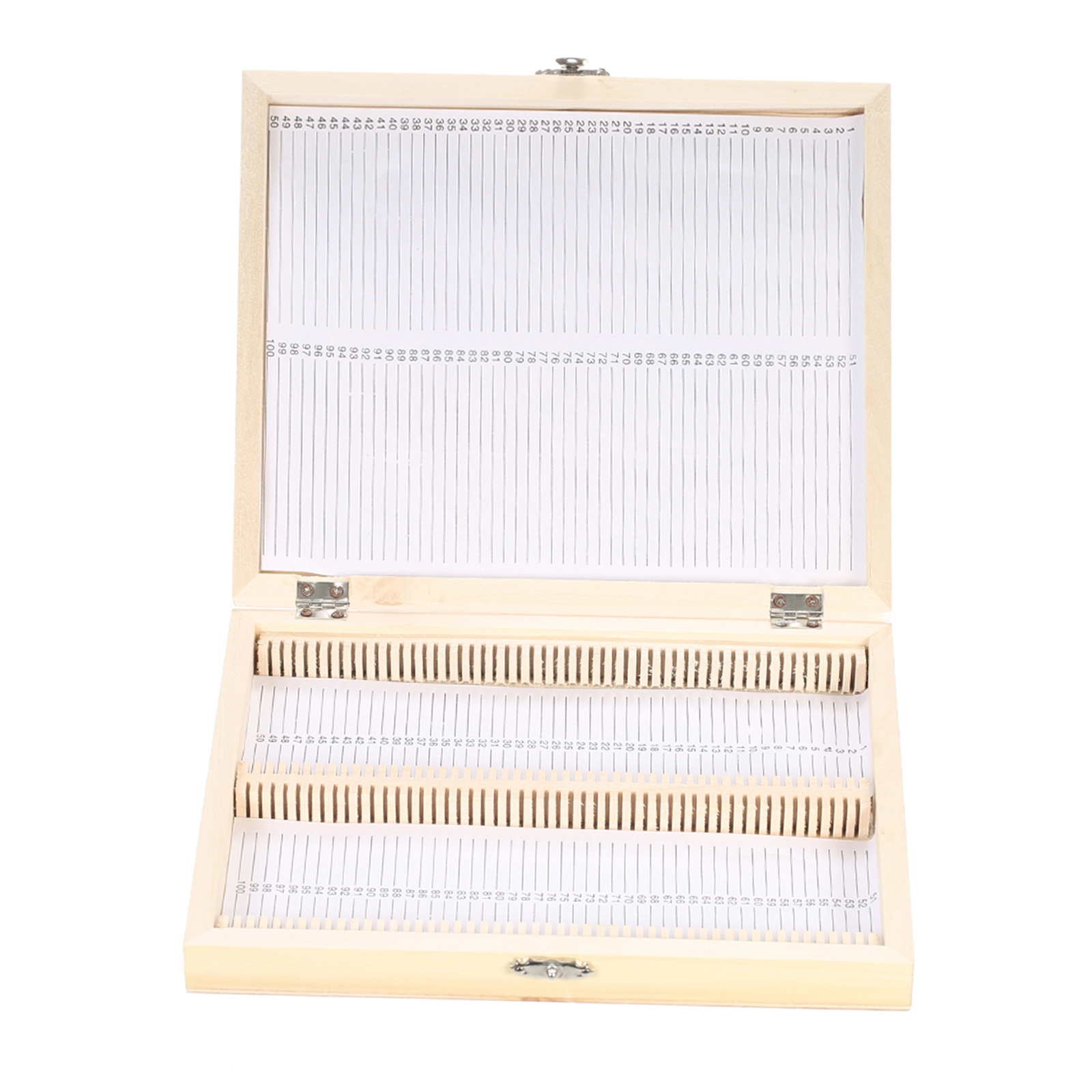 Microscope Slides Storage Holder 100PCS Wooden Box Storage New I4B0
