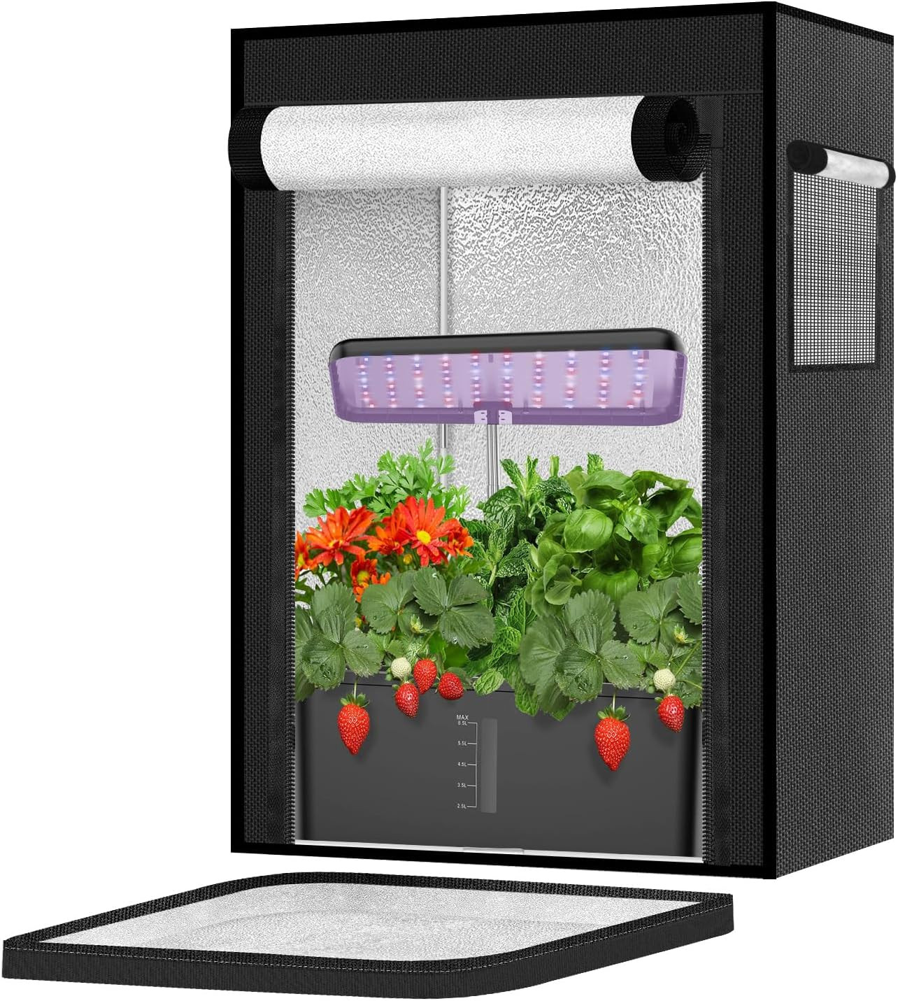 Grow Tent for Aerogarden Hydroponic Grow System,18.9''X13.7''X20.8'', Grow Machi