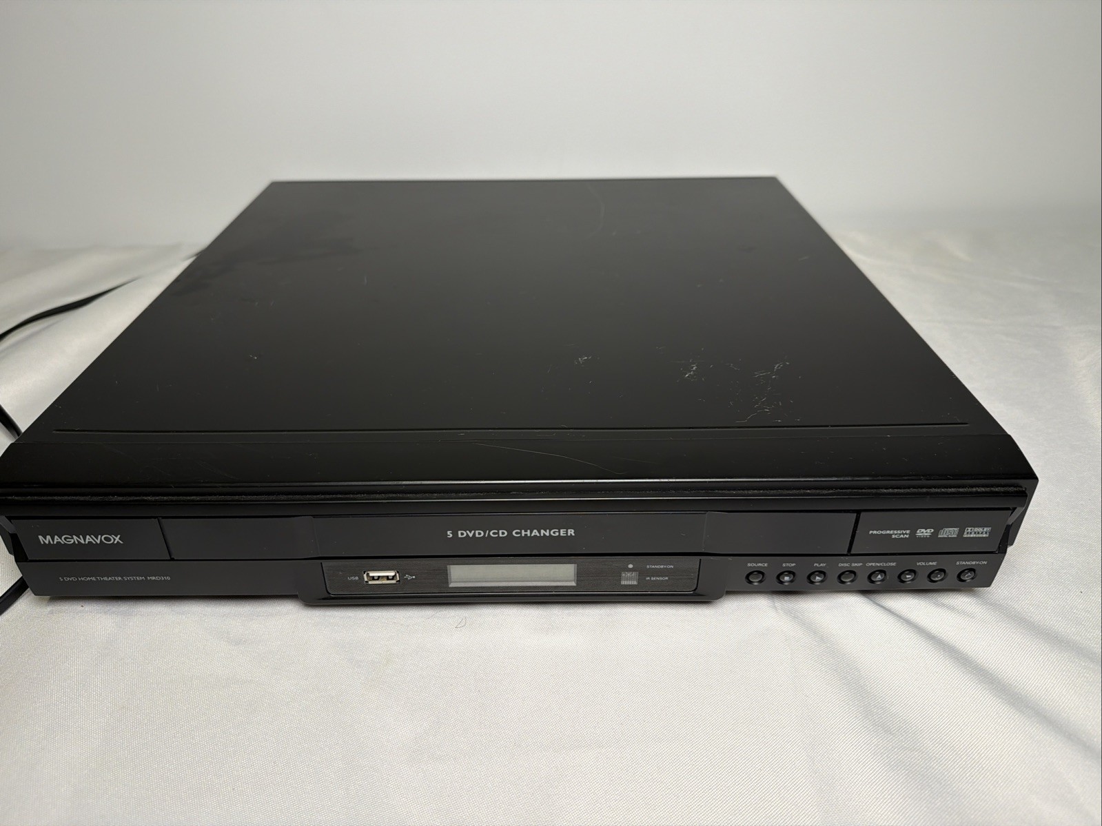 Magnavox 5 Disc DVD/CD Changer MRD310 *Tested Works*