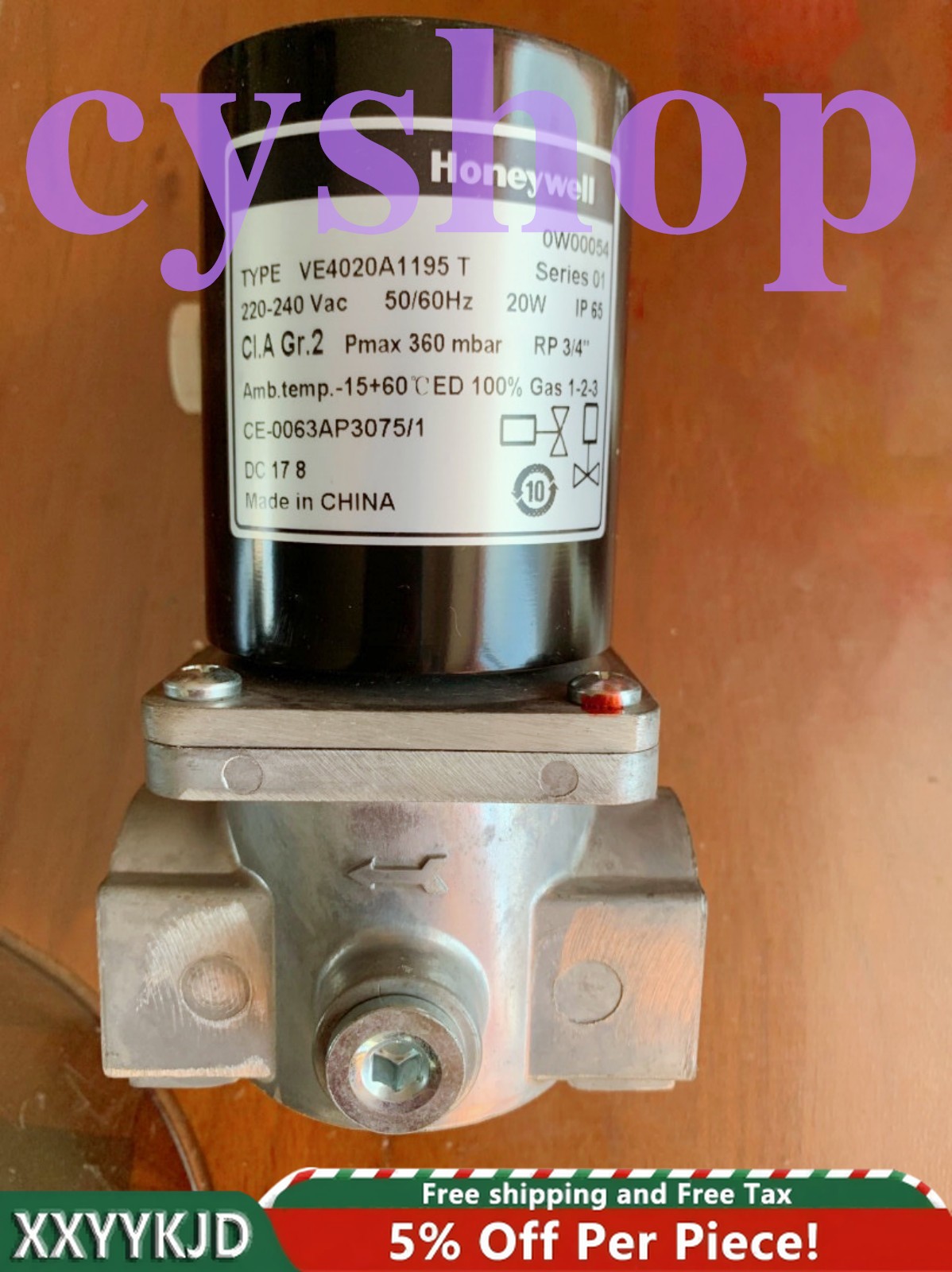 1pc New Honeywell VE4020A1195T gas solenoid valve Fast Shipping FedEx or DHL