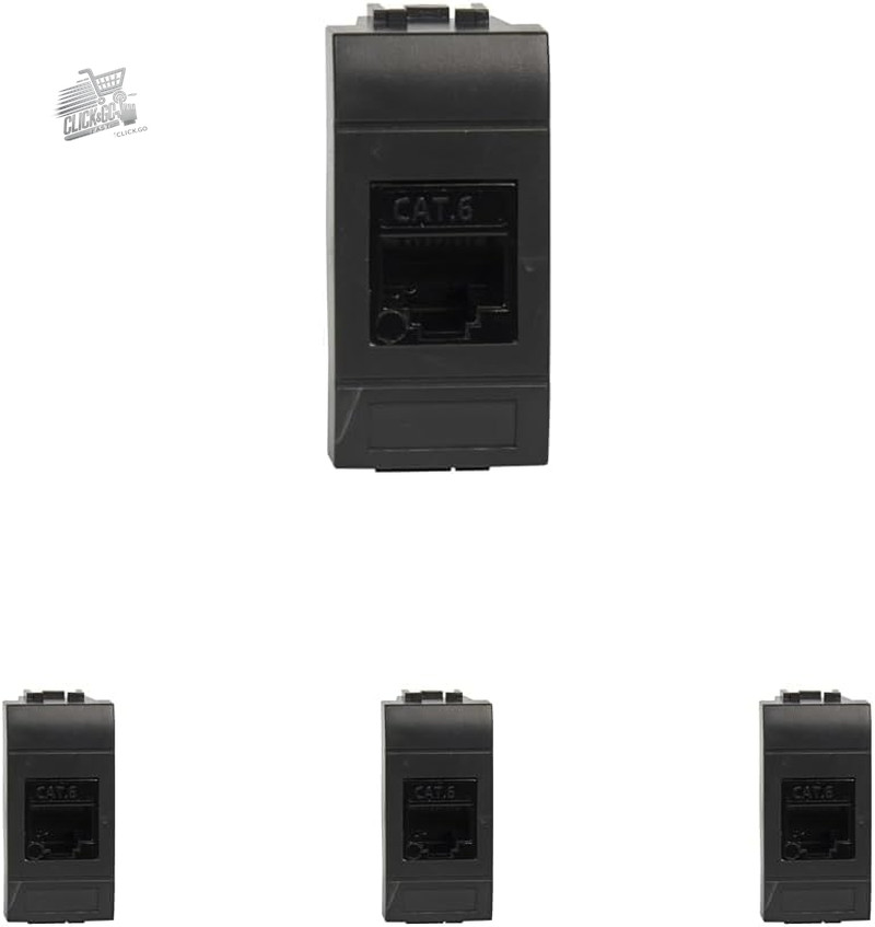 23713-32 Data Socket RJ45 UTP 180° Cat.6 Crimping Toolless With Adapter