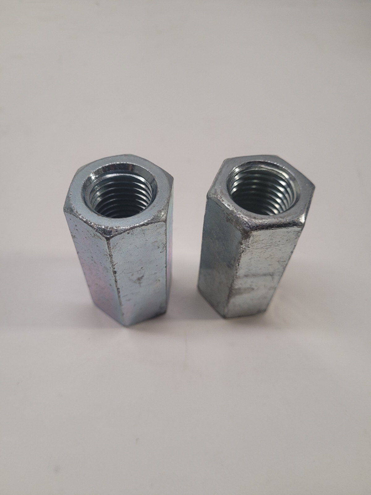 Unbranded 7/8" x 2-1/2"  Threaded Rod Coupling Nut (Lot of 4)