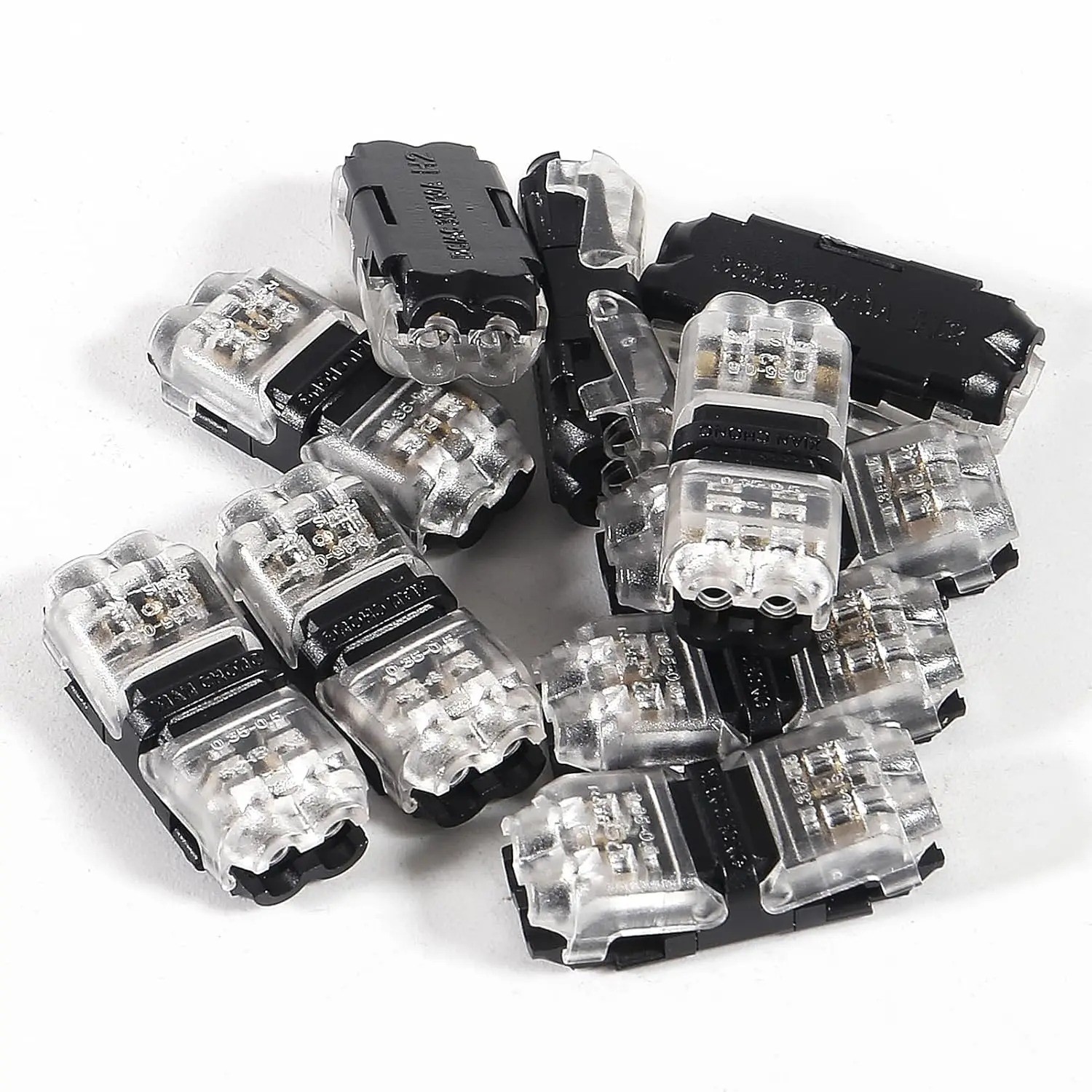 10Pack Quick Solderless Wire Splice Connector, 2 Way Automotive Fits 18-24 AWG