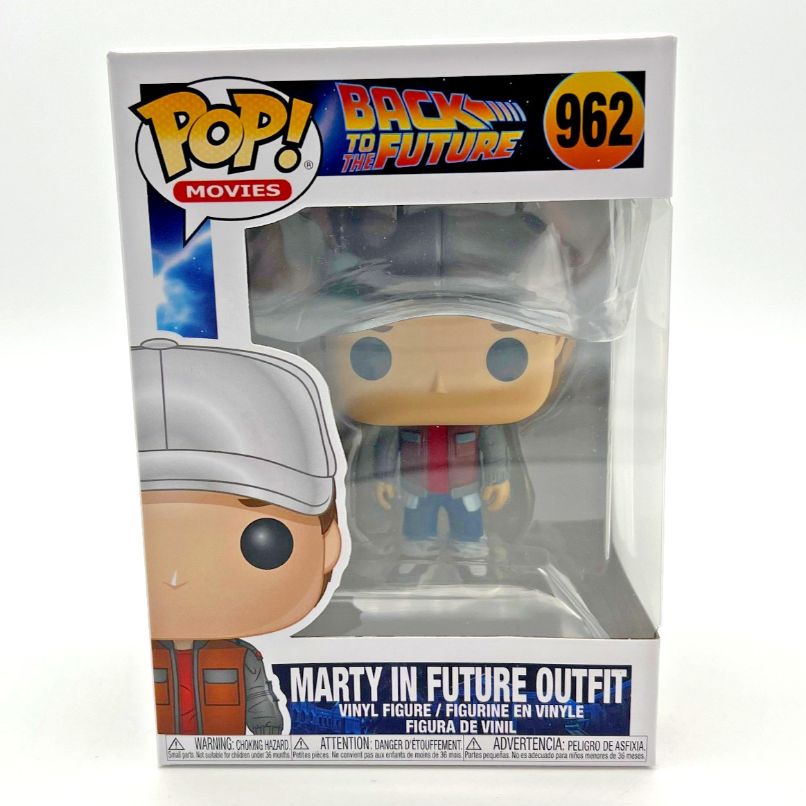 Funko POP! Movies Back to the Future MARTY IN FUTURE OUTFIT #962 w/Box Protector