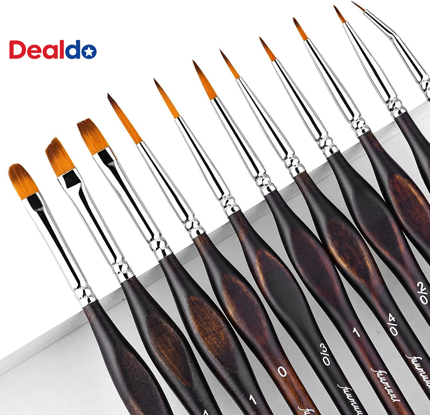 Miniature Paint Brushes,  11Pcs Micro Detail Paint Brushes for Model, Paint by N