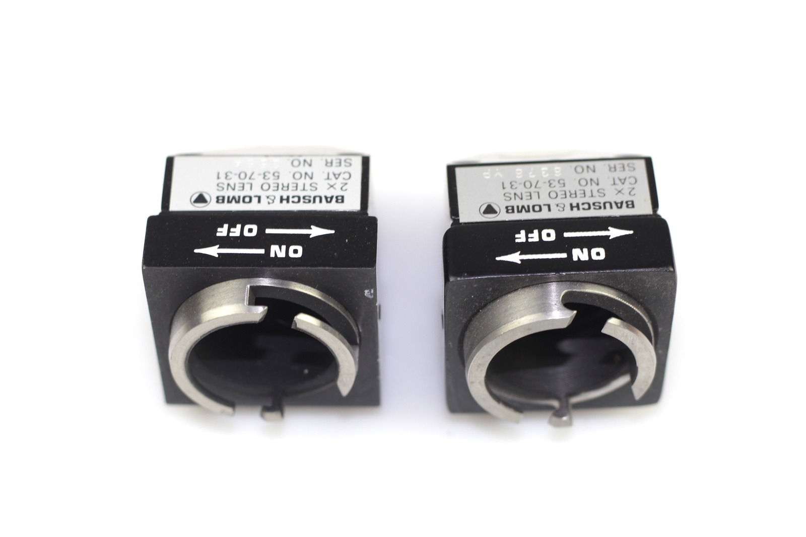 lot of 2 BAUSCH LOMB 2X STEREO LENS 53-70-31,537031