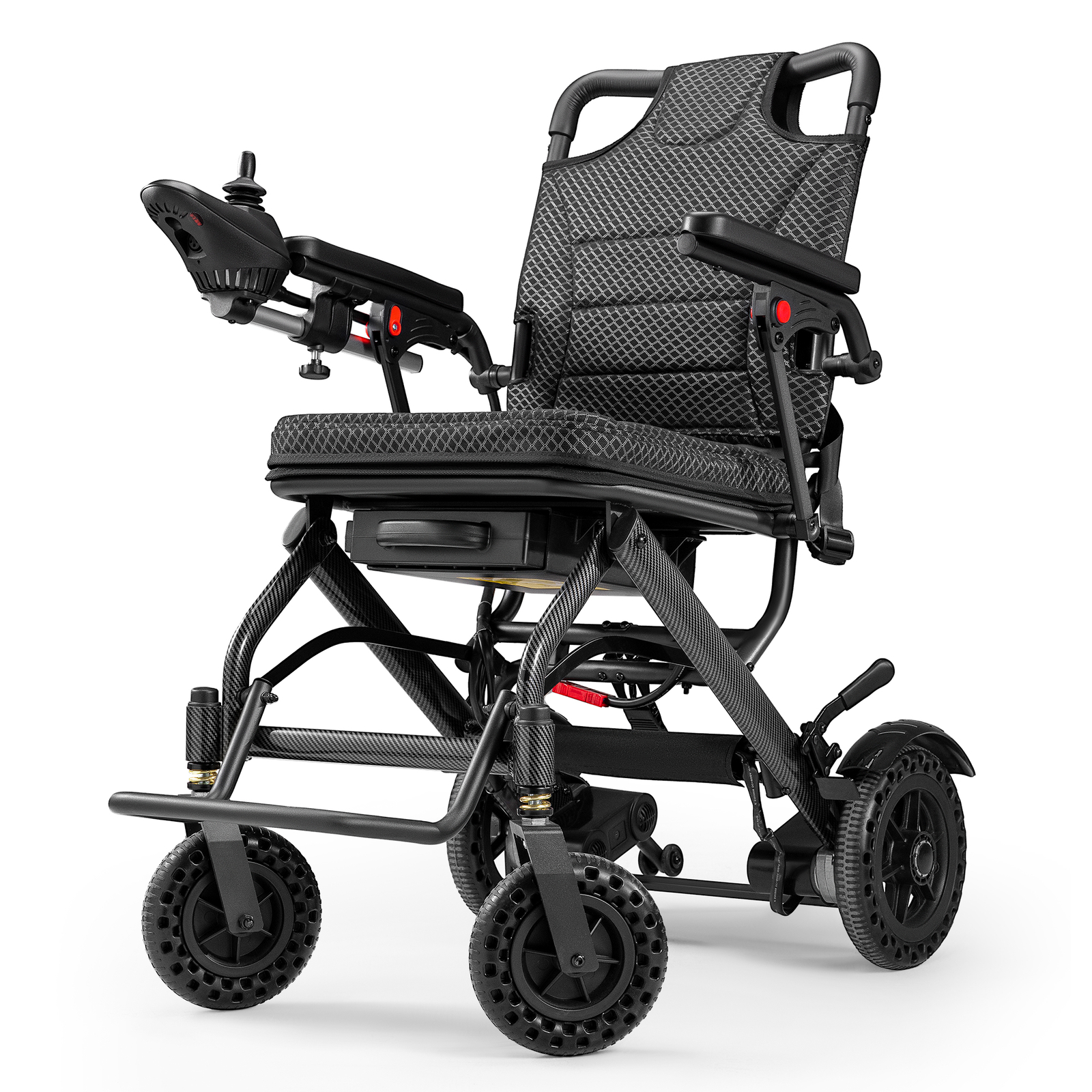 Foldable Electric Wheelchairs Intelligent Lightweight Wheelchair For Airline New