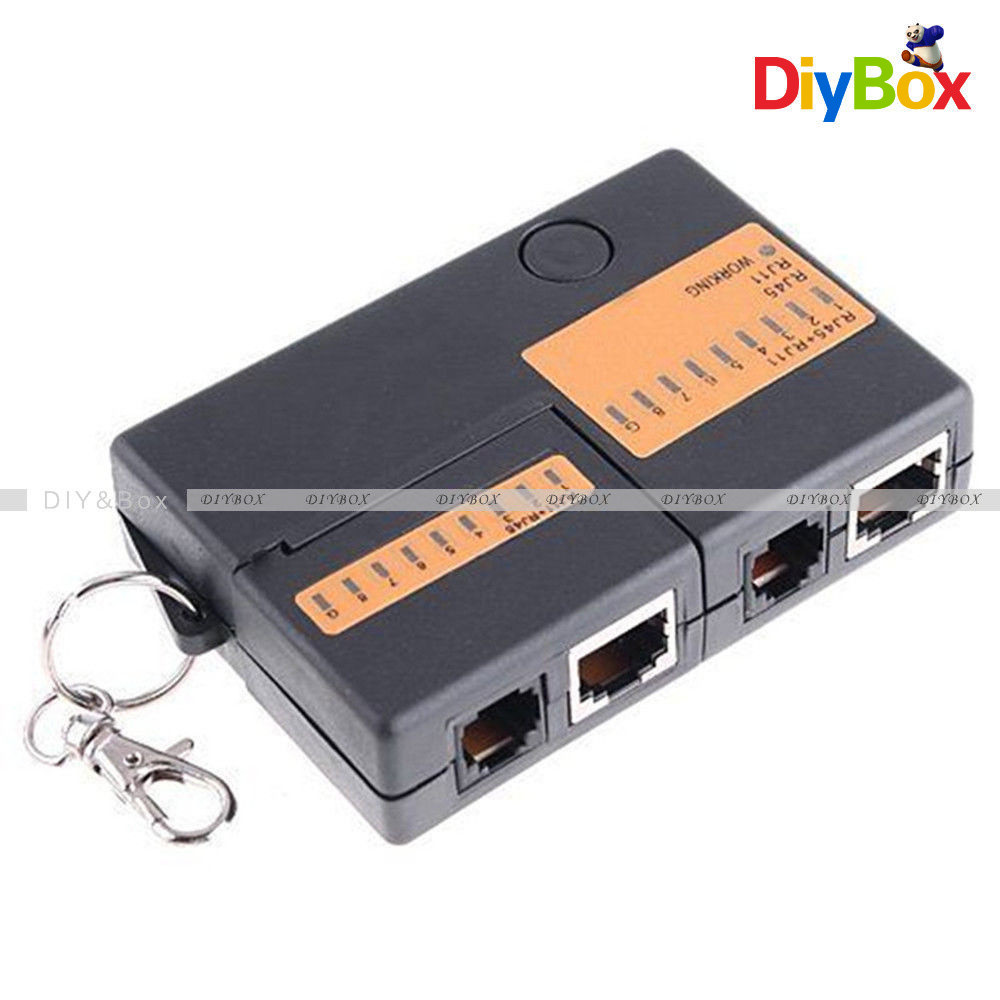 Professional RJ45 RJ11 Cat5e Cat6 Super Network Lan Cable Tester Test Tool