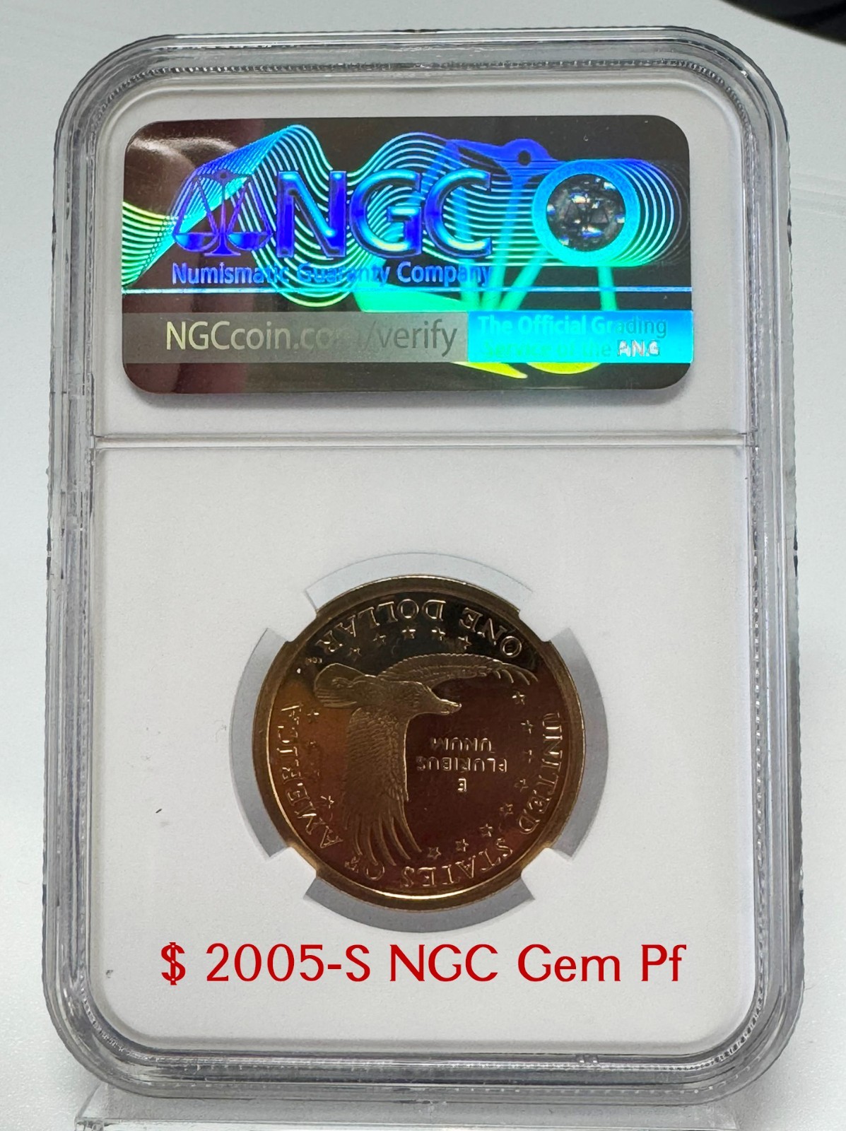 2005-S Native American Dollar, NGC Gem Proof (Bulk)