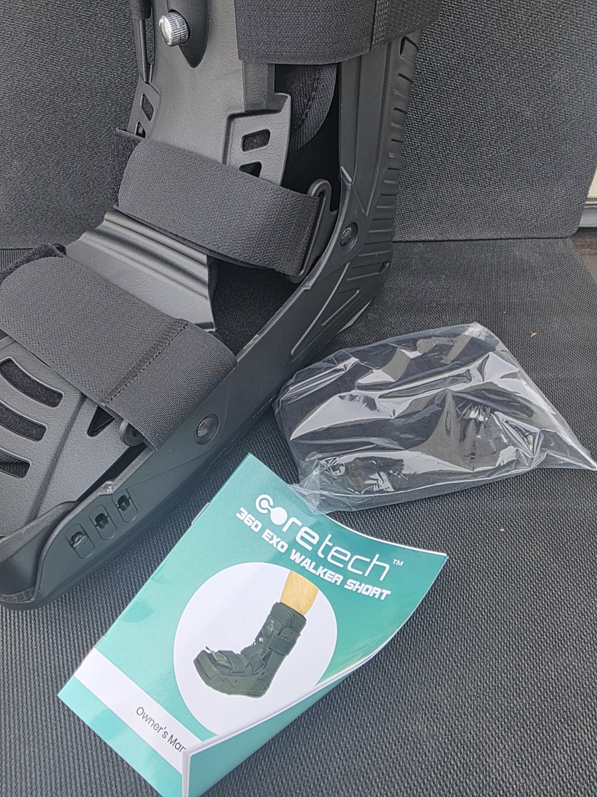CoreTech 360 Walker Short, Inflatable Walking Boot-Foot/Ankle Support Brace, XL