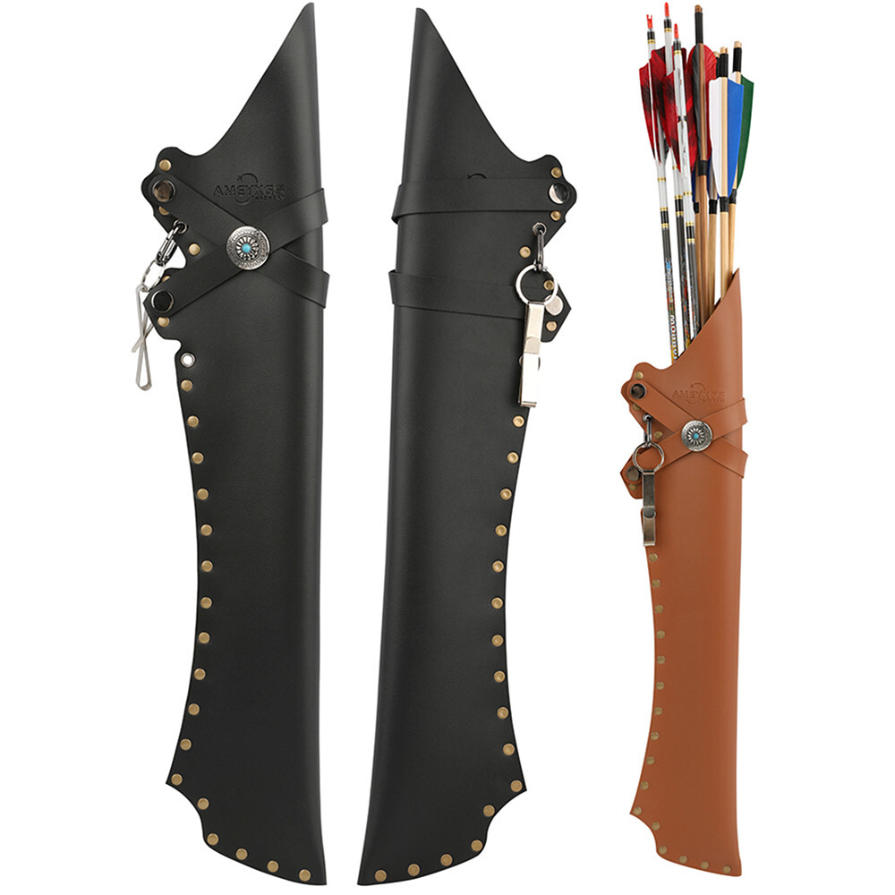Archery Arrow Quiver Bag Waist Hip Holder Recurve Bow Shooting Hunting RH LH