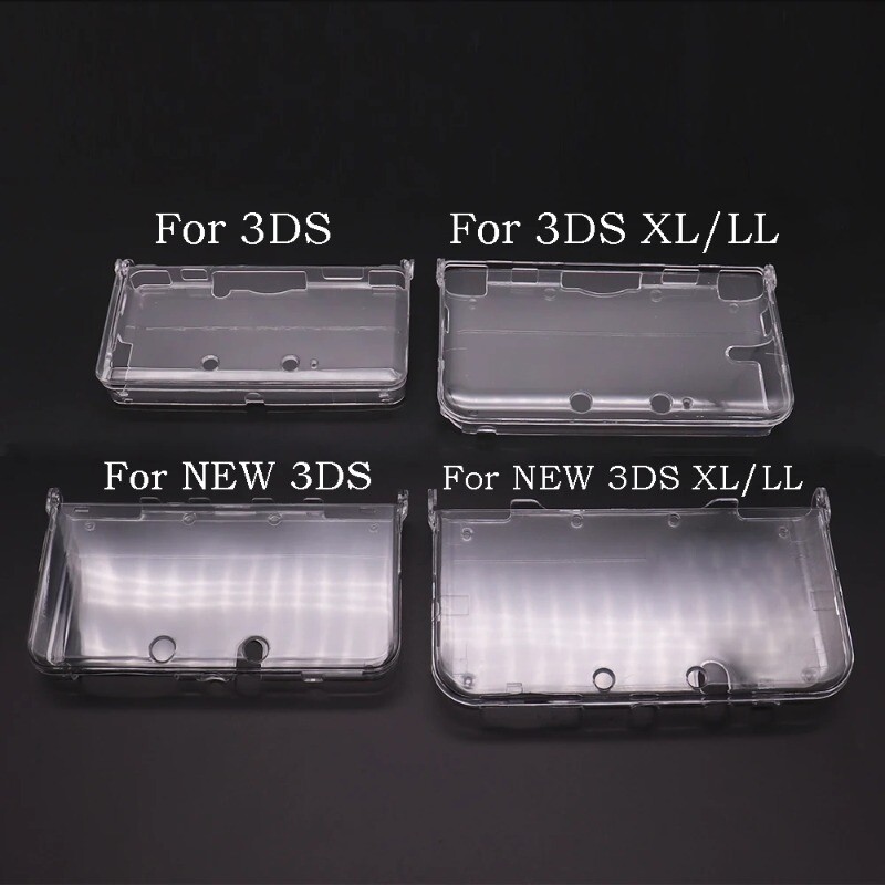Clear Crystal Hard Shell Skin Transparent Case Cover For Dsi New 3DS / 3DS XL LL