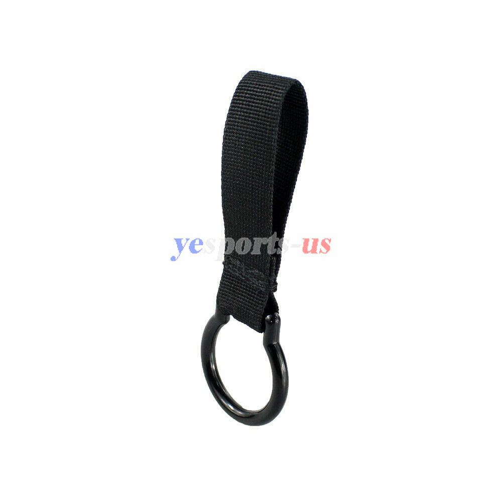 Black Flashlight Ring Holder Tactical Duty Belt Carry Flashlight Stick Baton
