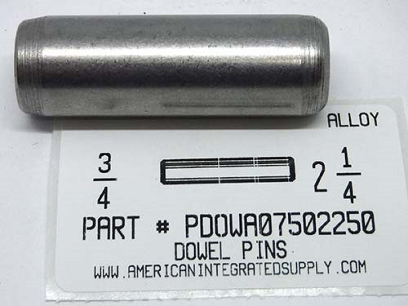 3/4X2-1/4 DOWEL PINS ALLOY STEEL PLAIN (2)